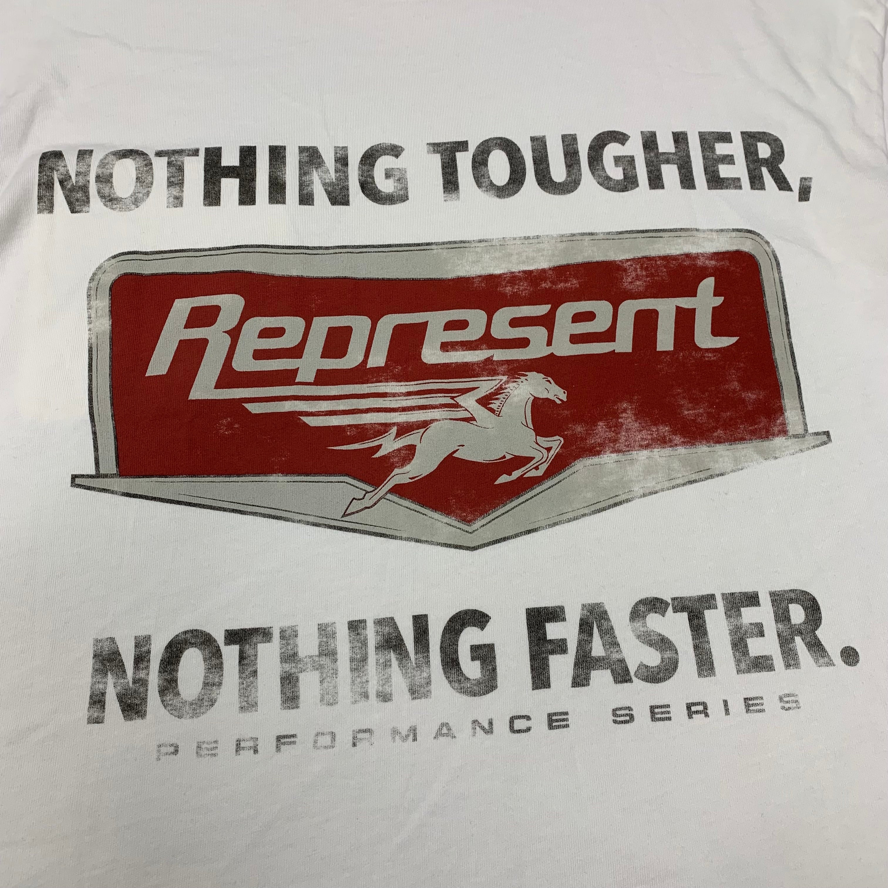 Represent Small Tee Nothing Faster Flat White T-Shirt