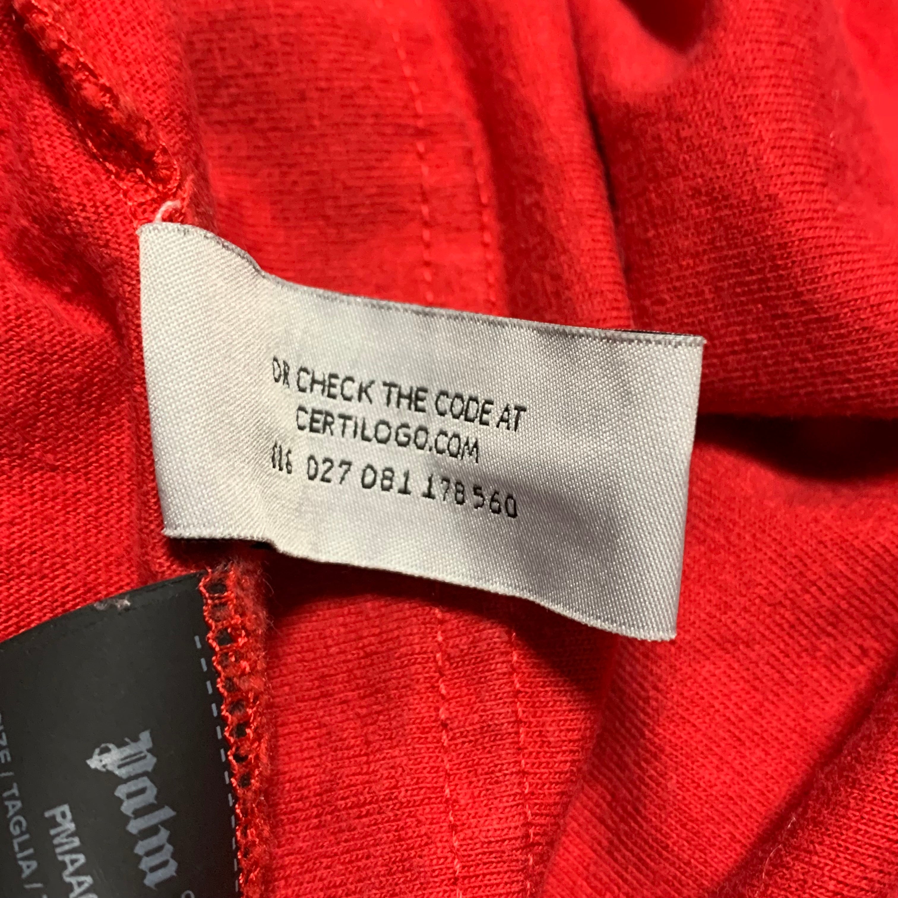 Palm Angels Medium Classic Logo Red Tee