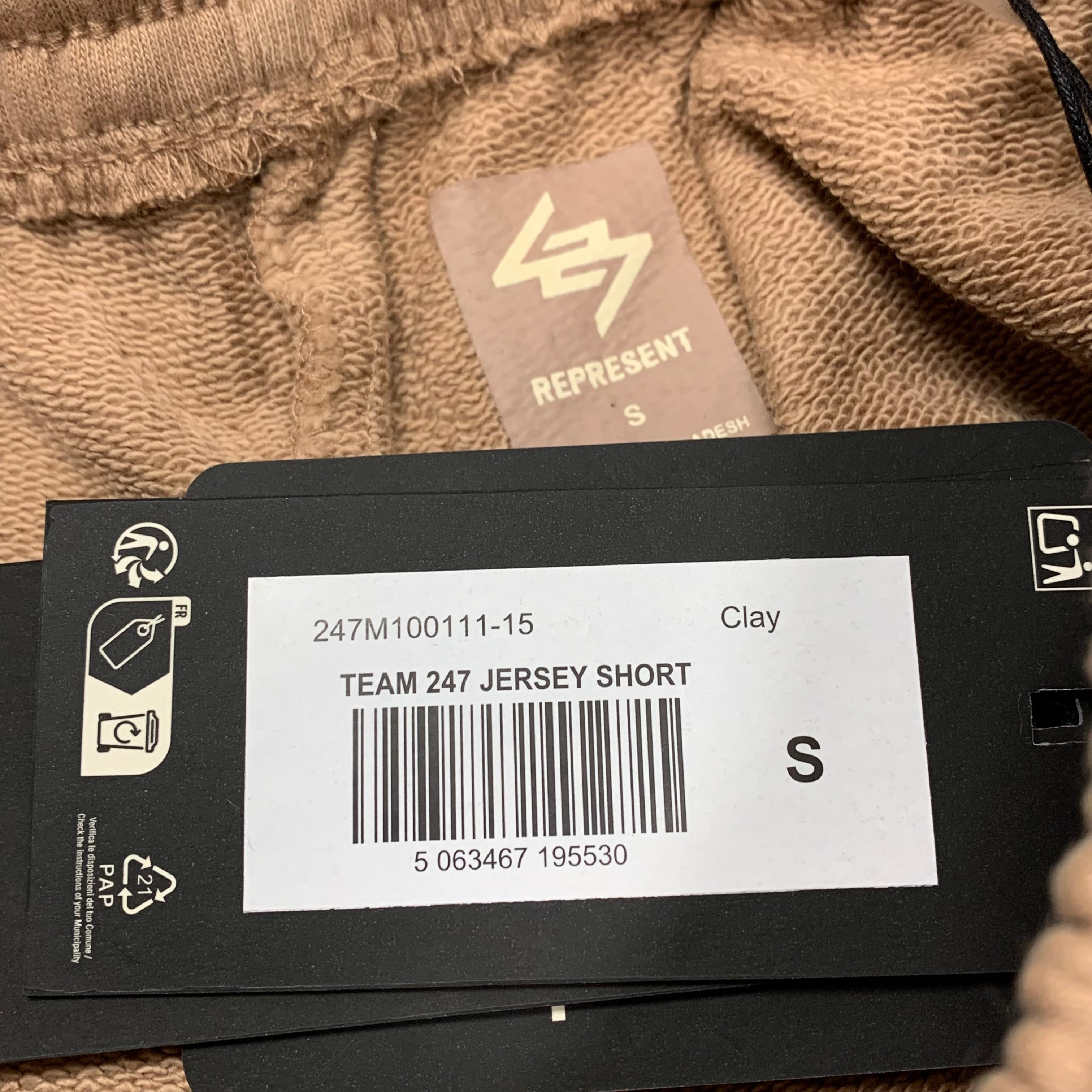 Represent Small Shorts Team 247 Clay Jersey Short