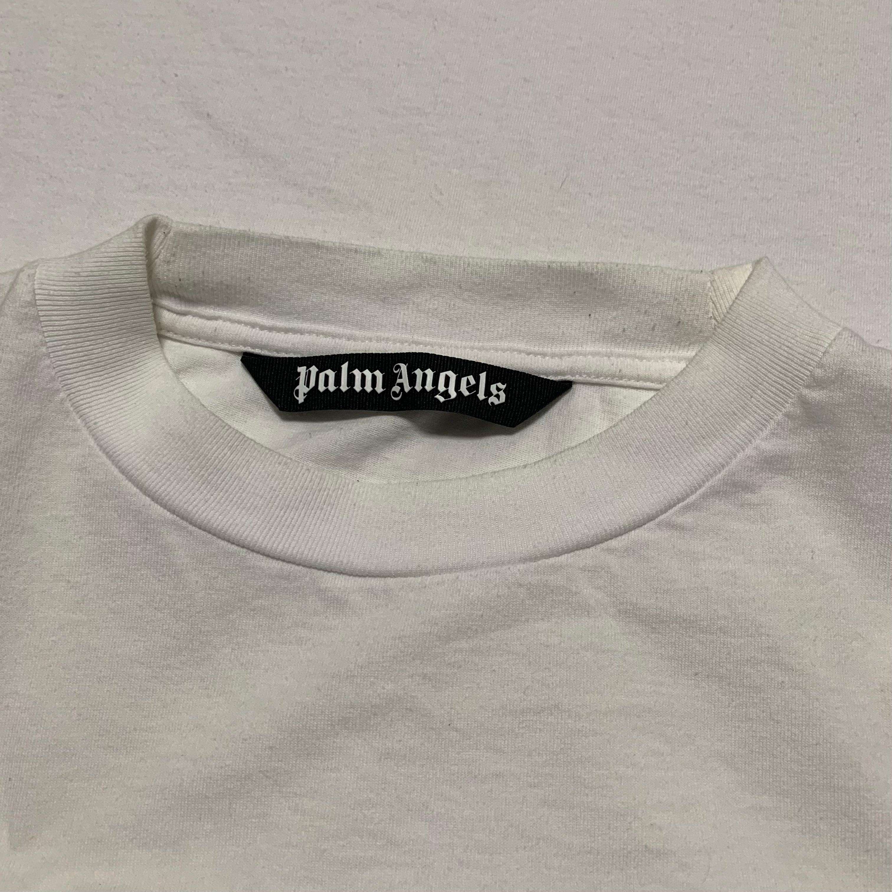 Palm Angels XL Logo Graphic White Tee