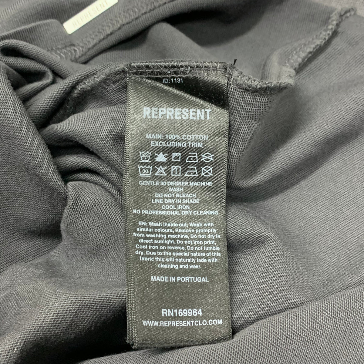 Represent XXS Tee Golden Tour Sun Fade Grey T-Shirt