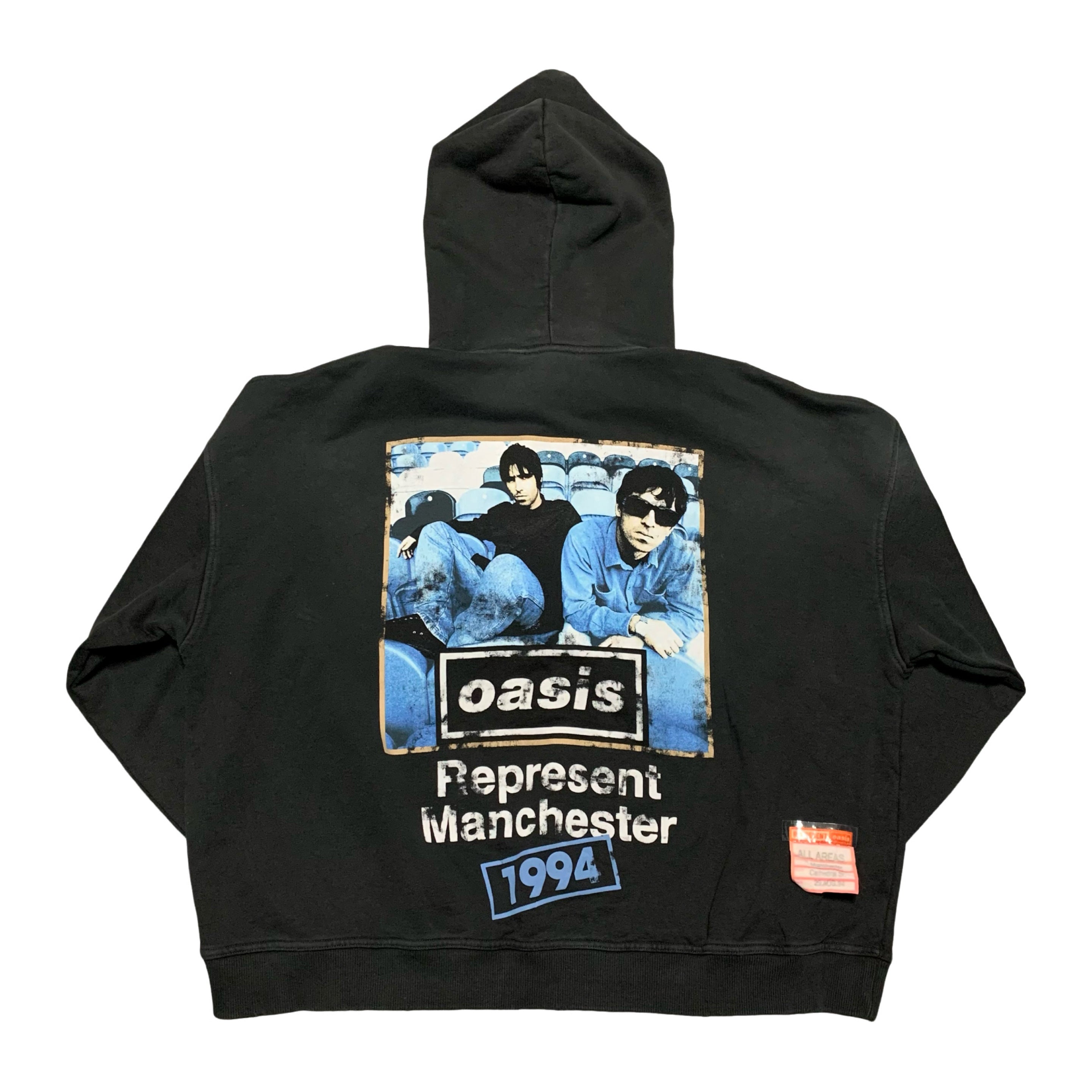 Represent Oasis Small Hoodie Maine Road Washed Black Hoodie