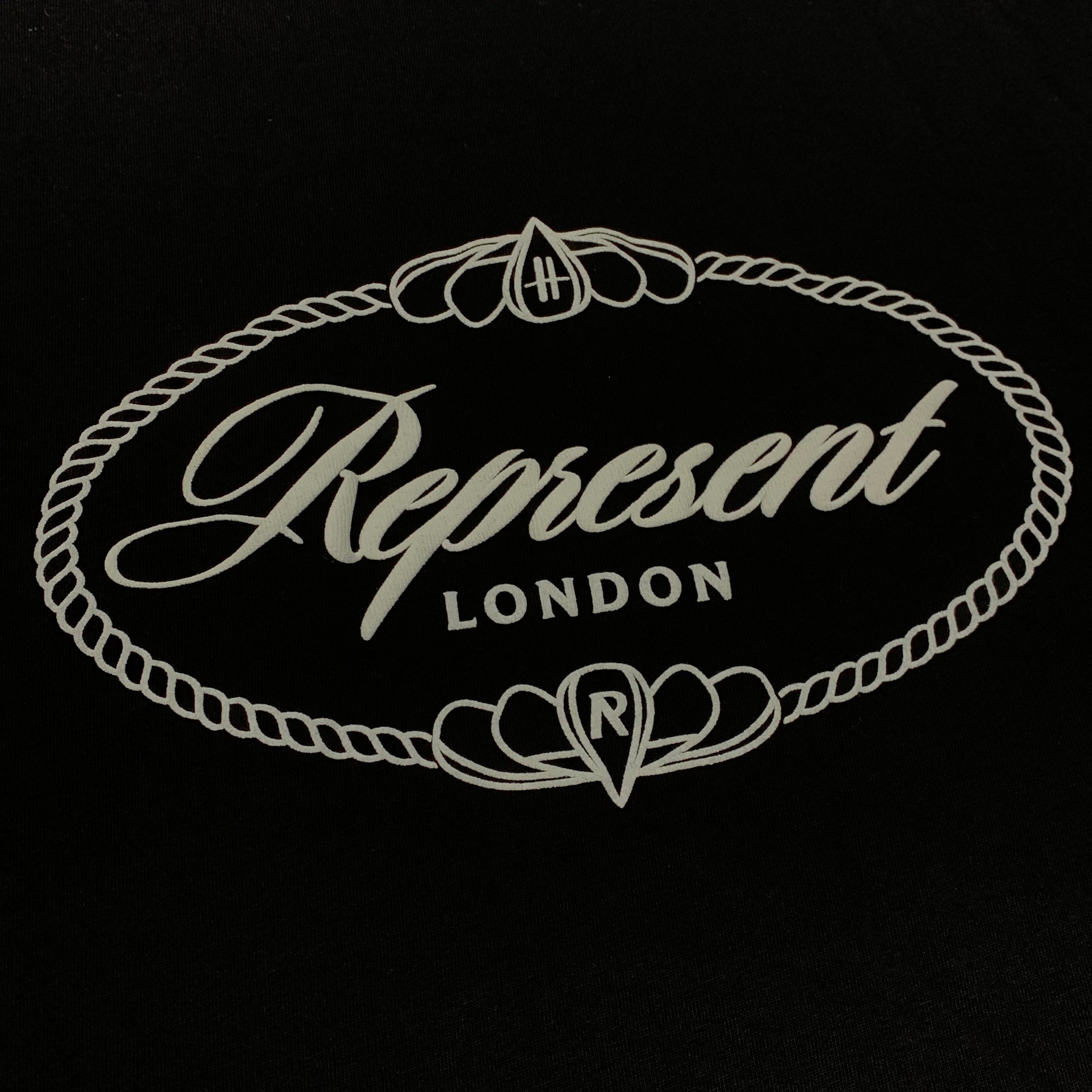 Represent Medium Tee Harrods Crest Black T-Shirt