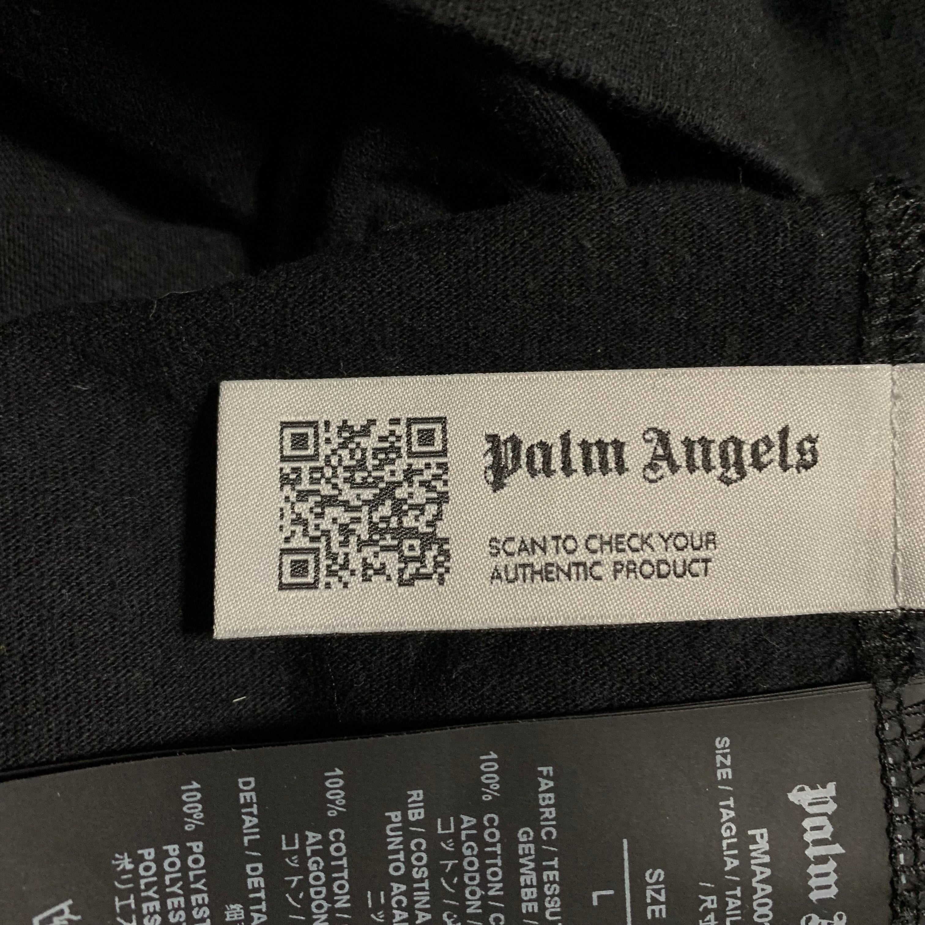 Palm Angels Large Parrot Logo Black Tee