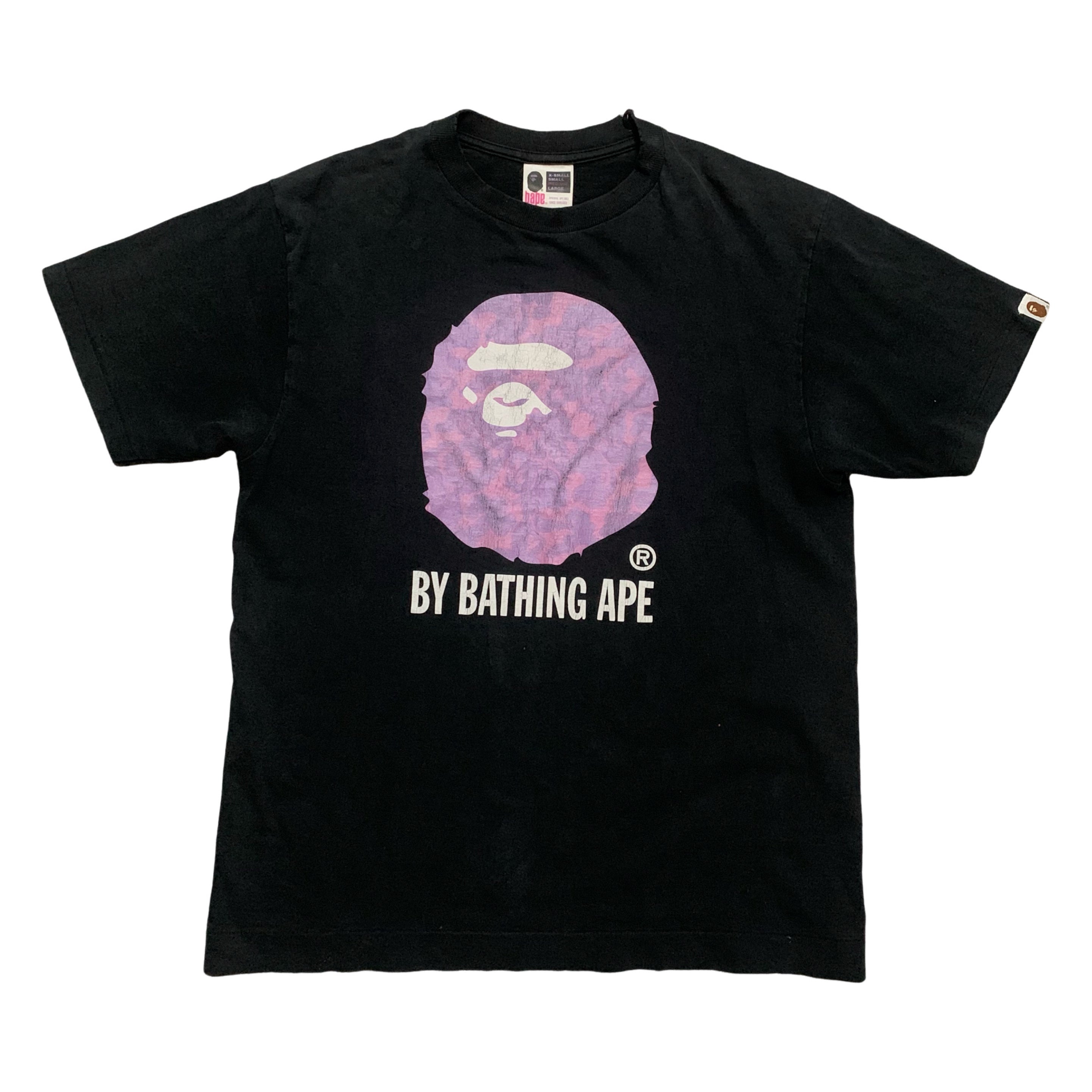 Bape Medium Purple Camo Black Tee A Bathing Ape Vintage