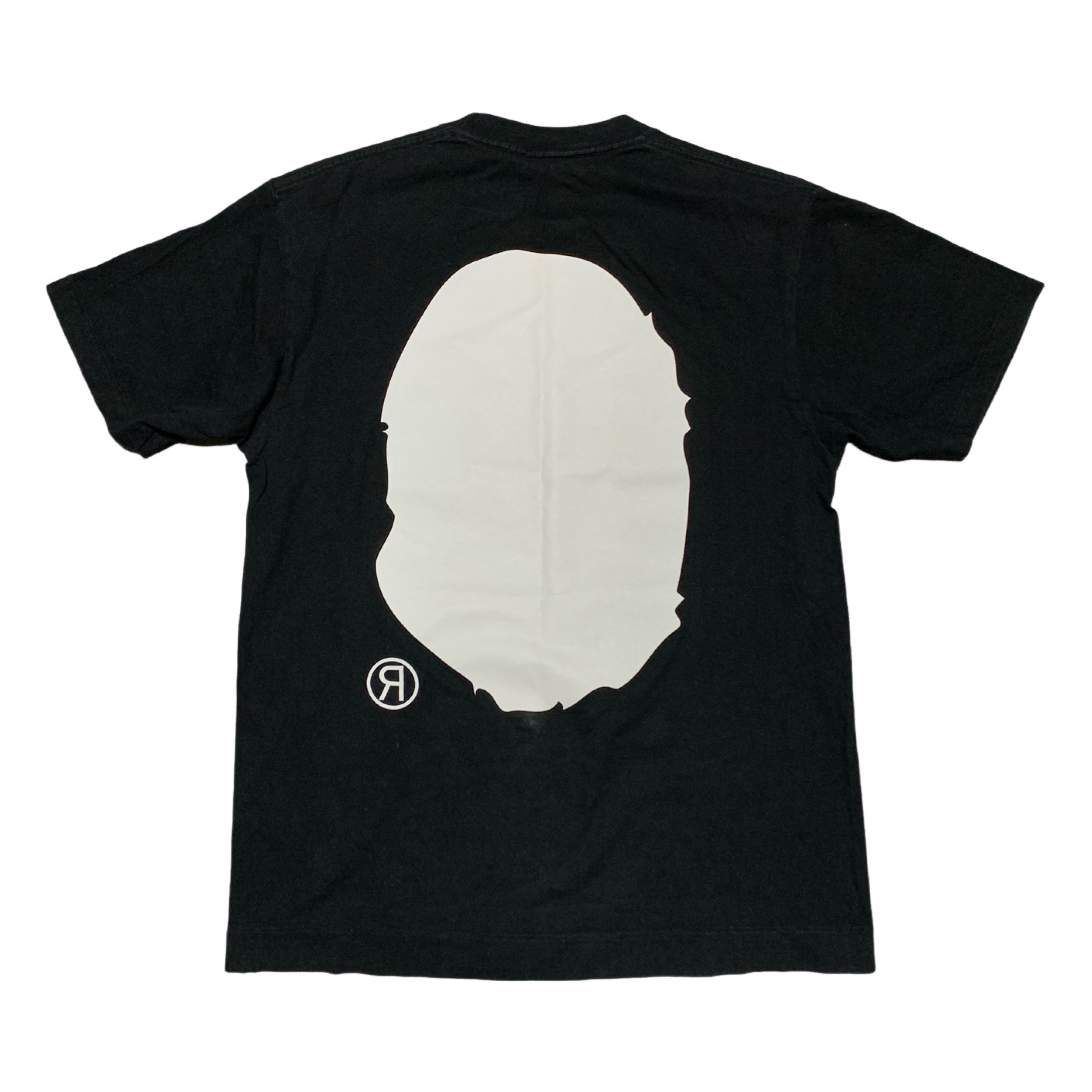 Bape Medium Big Ape Head Mad Face Black Tee Vintage OG