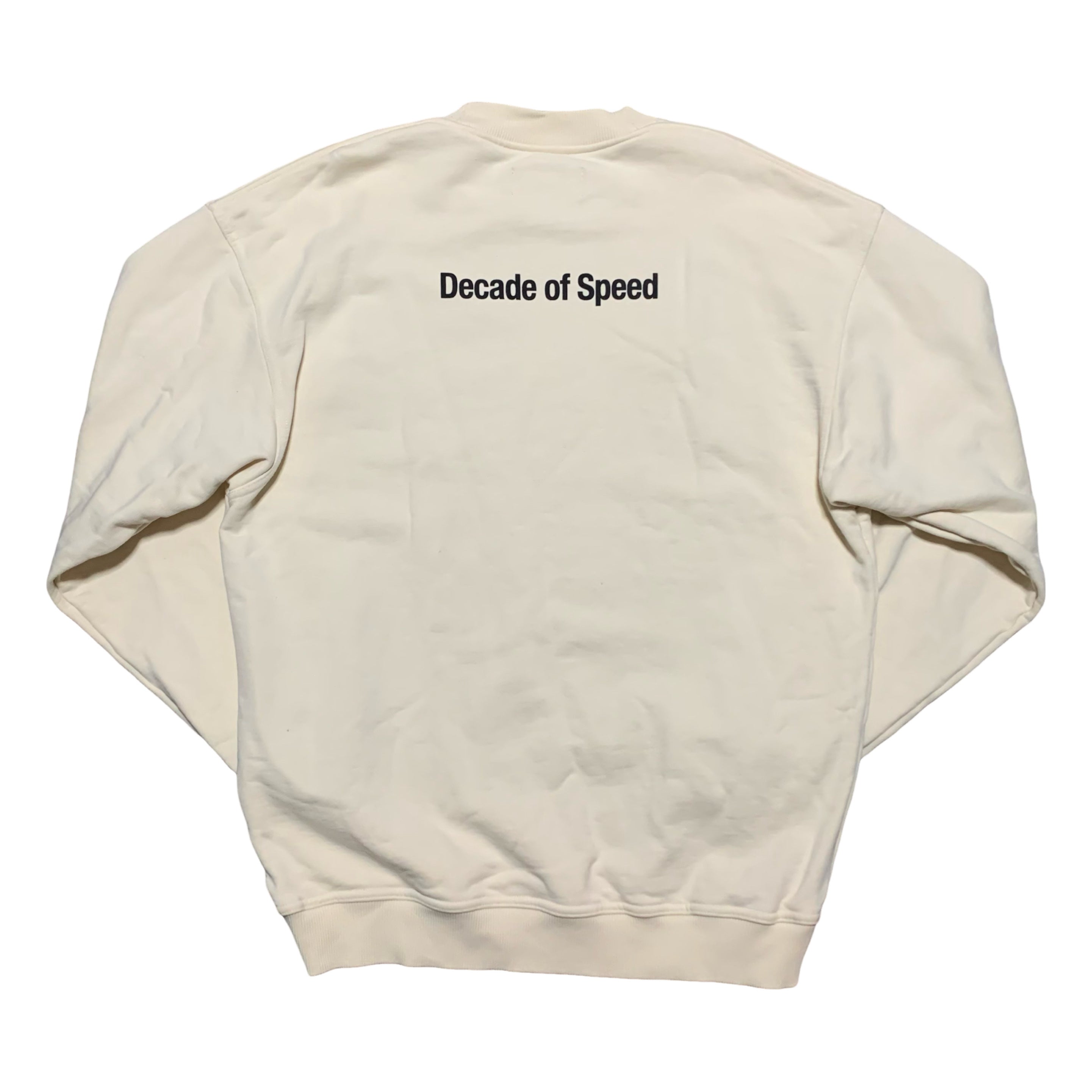 Represent Small Decade Of Speed Cream Sweater Sweatshirt Crewneck