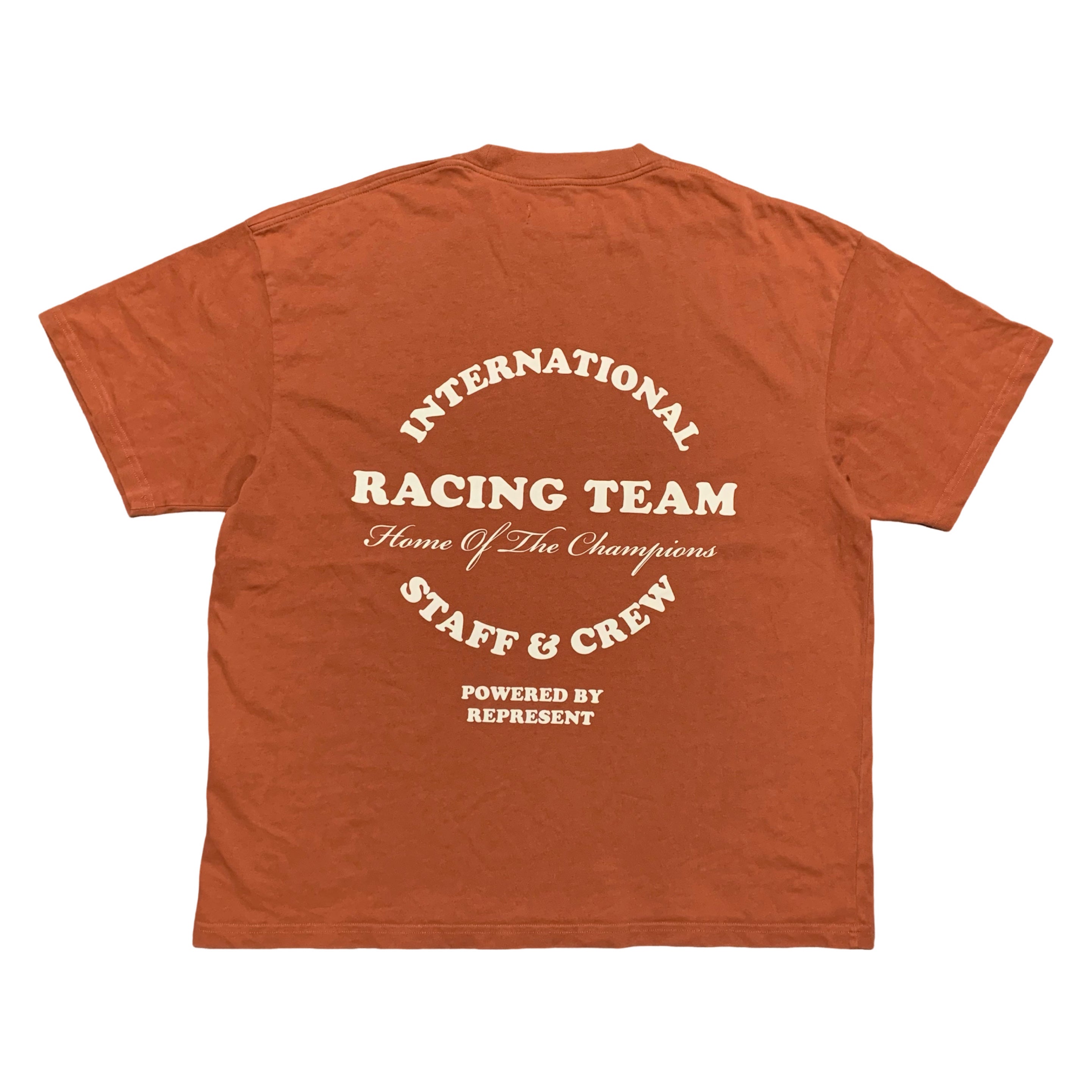 Represent Large Racing Tean Clay Orange Tee