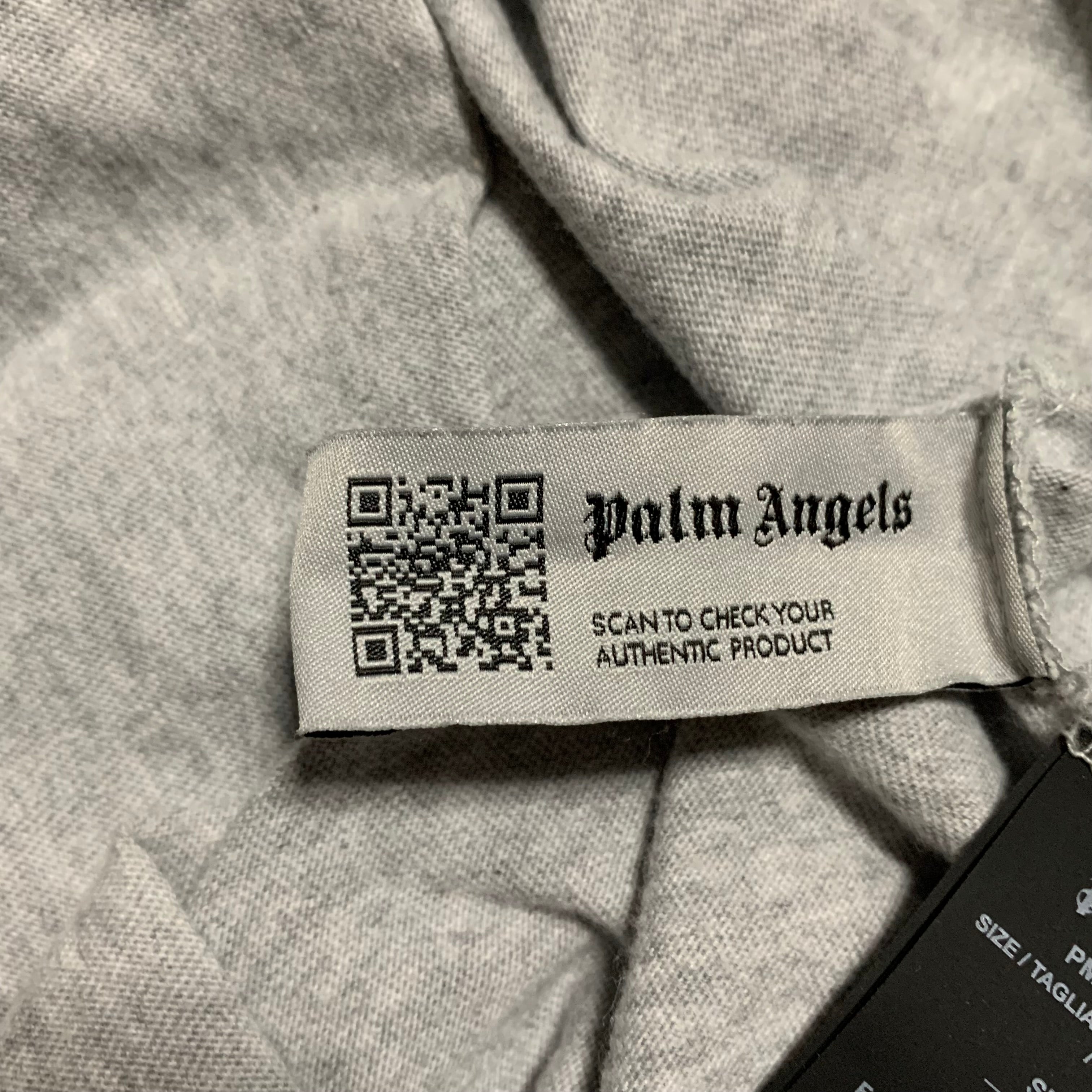 Palm Angels Medium Classic Logo Grey Tee