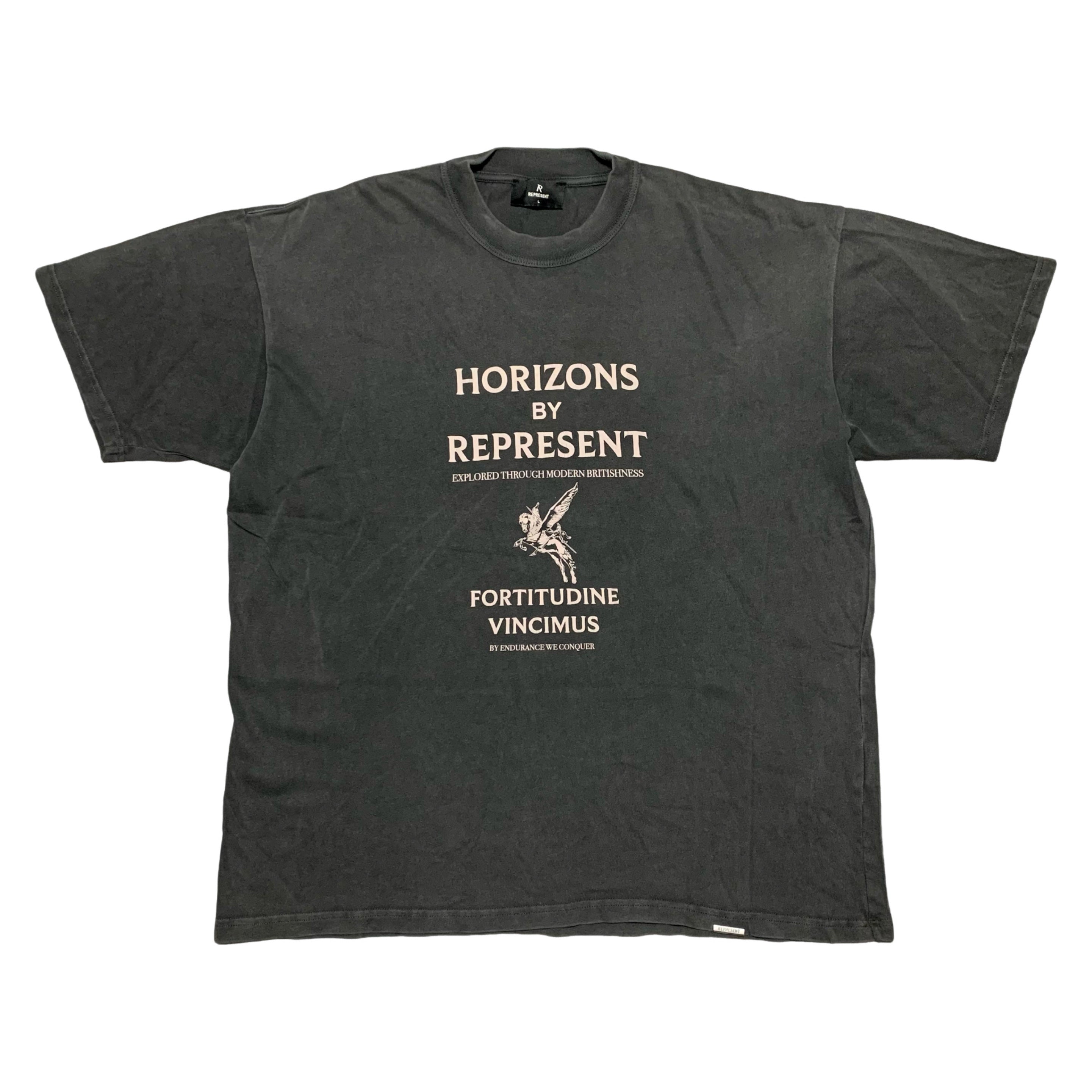 Represent Large Horizons Vintage Grey Tee