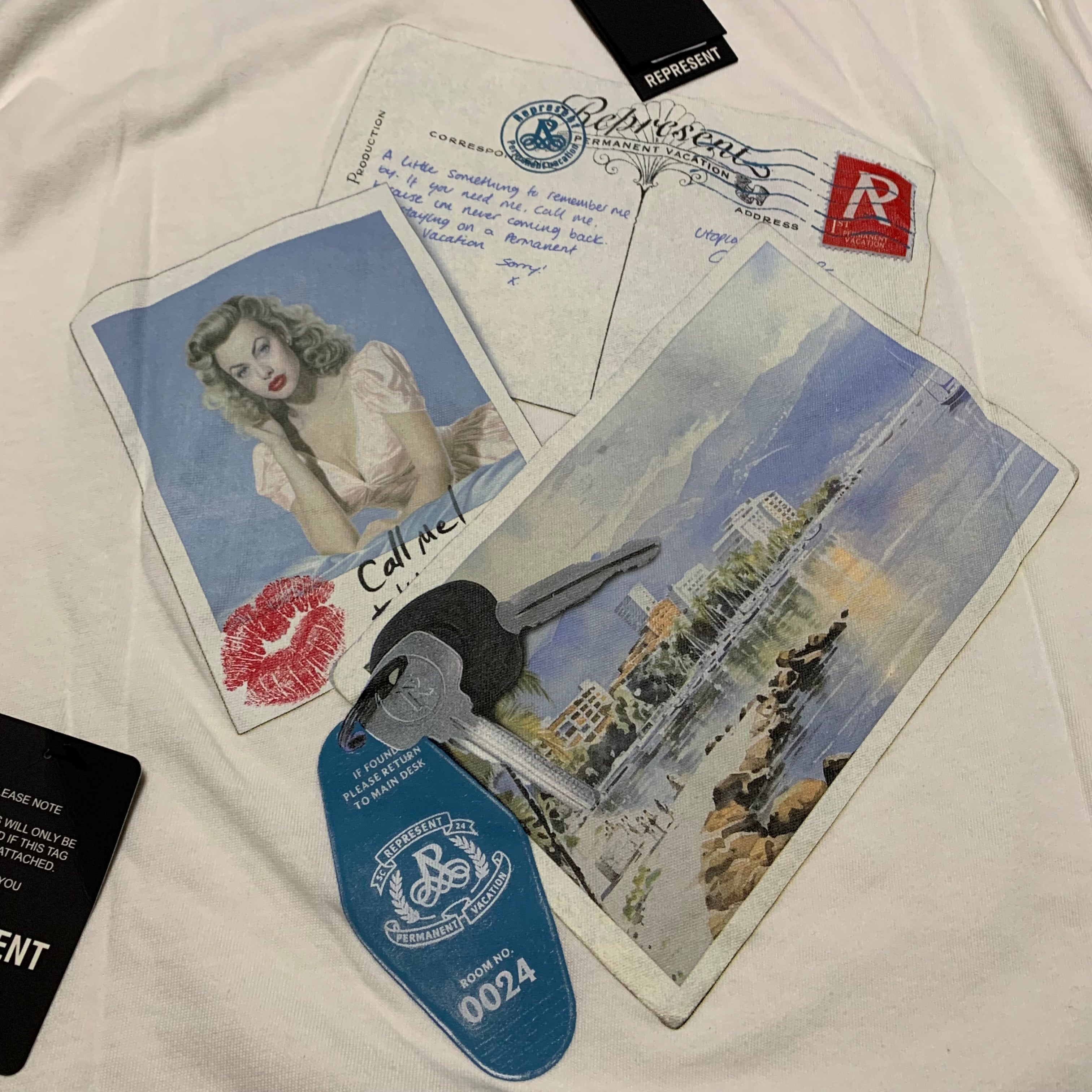 Represent XXS Girls Of Summer Flat White Tee