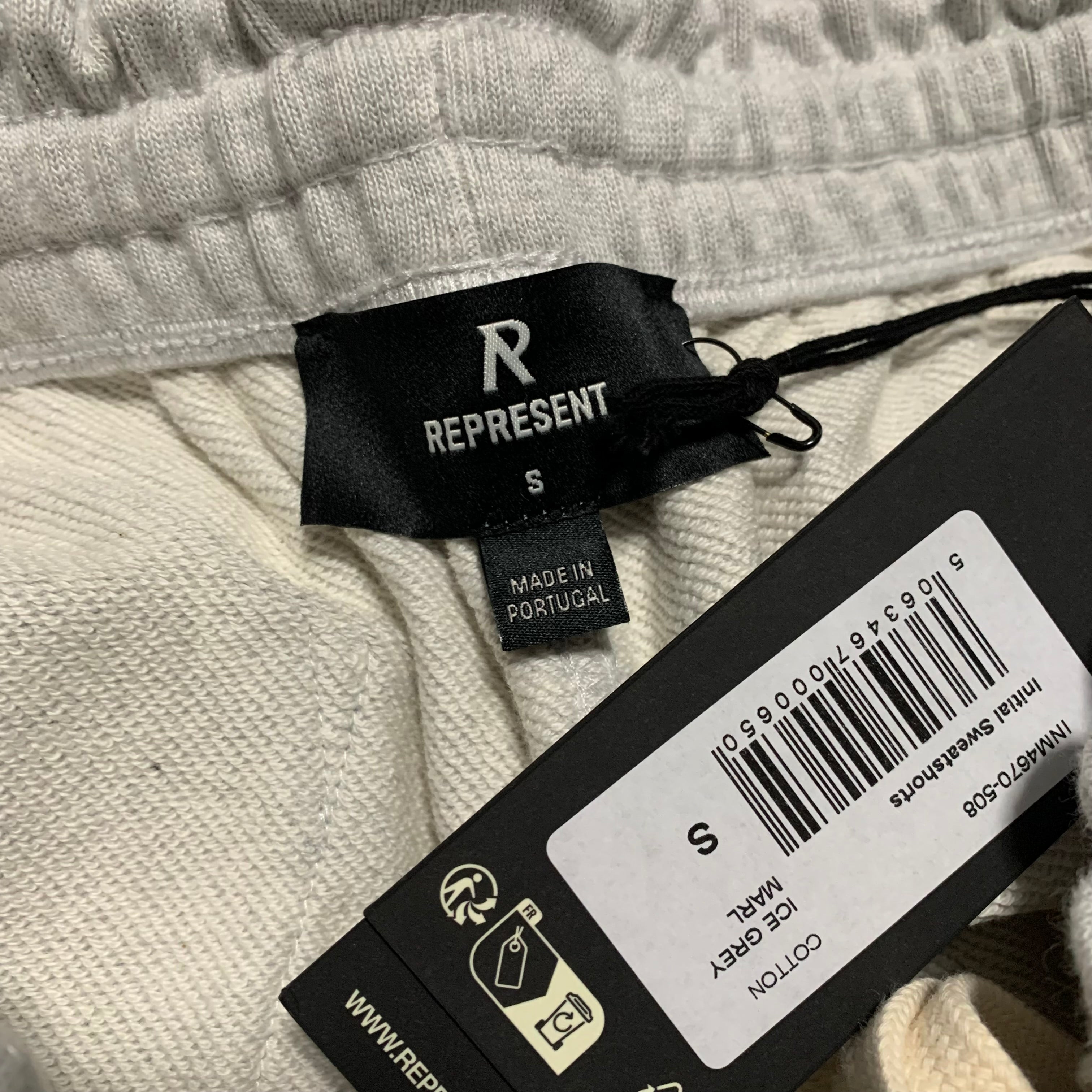 Represent Small Shorts Initial Sweatshirts Ice Grey Marl