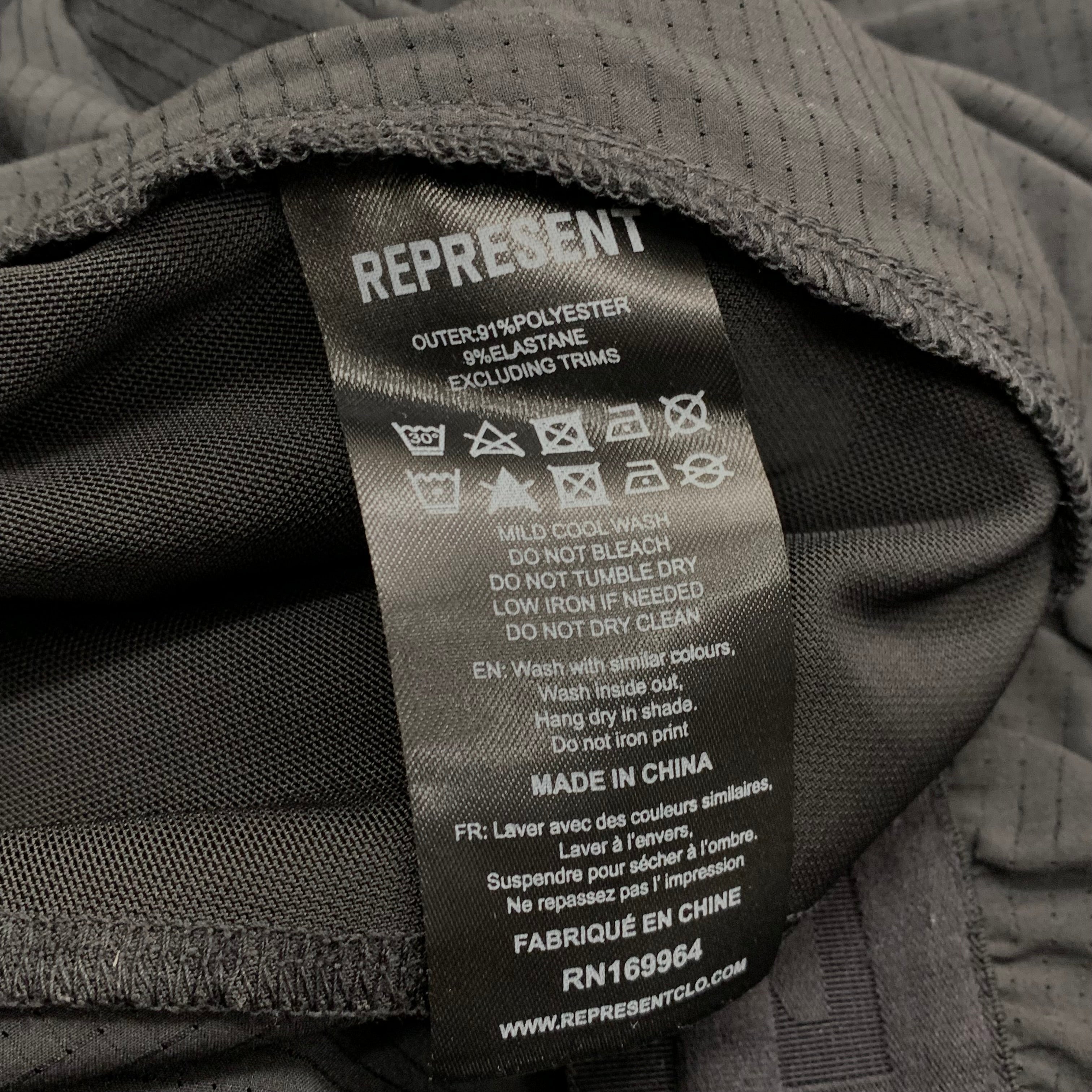Represent Large Shorts Team 247 Fused Running Black Bottoms