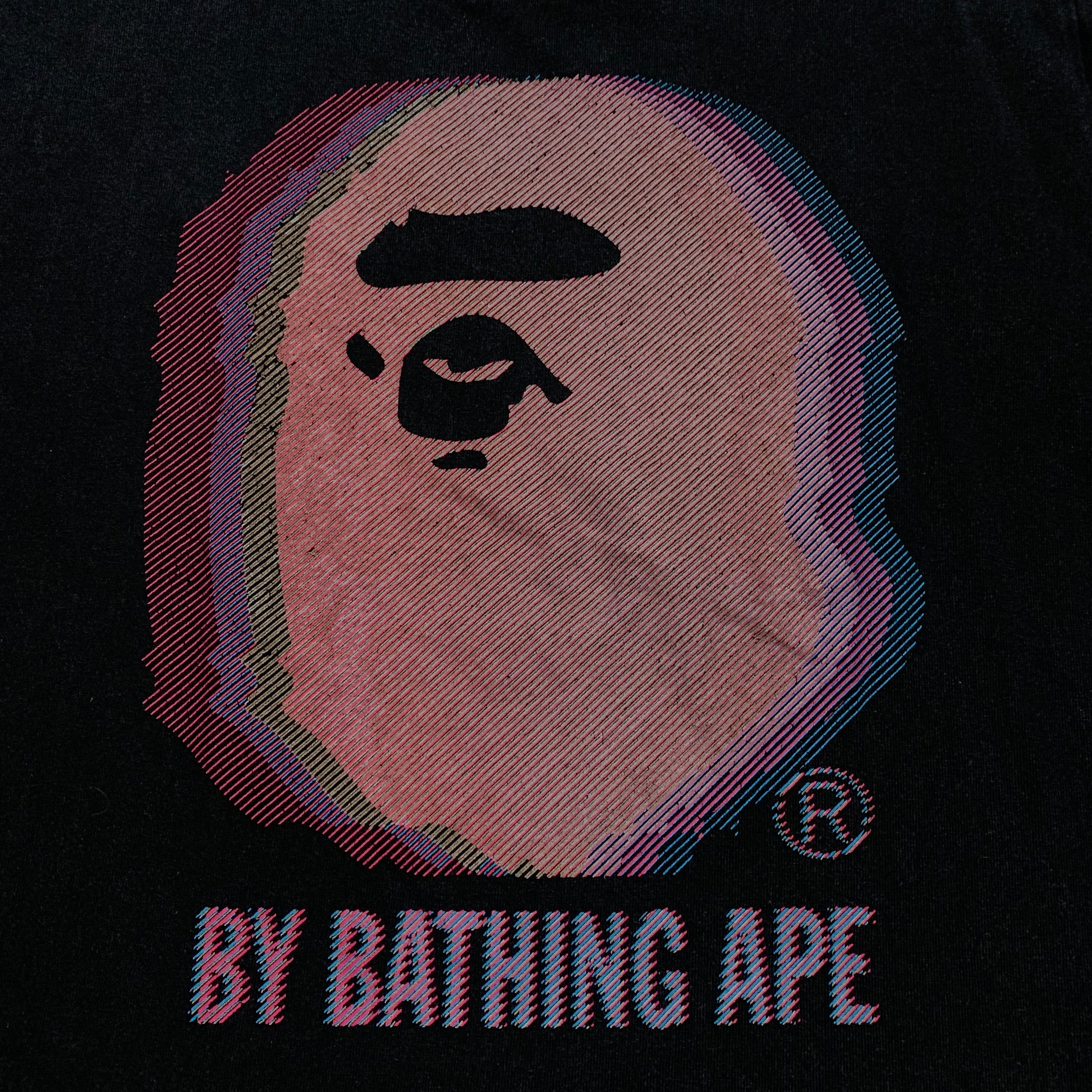 Bape Medium By Bathing Ape Graphic Black Tee 3D