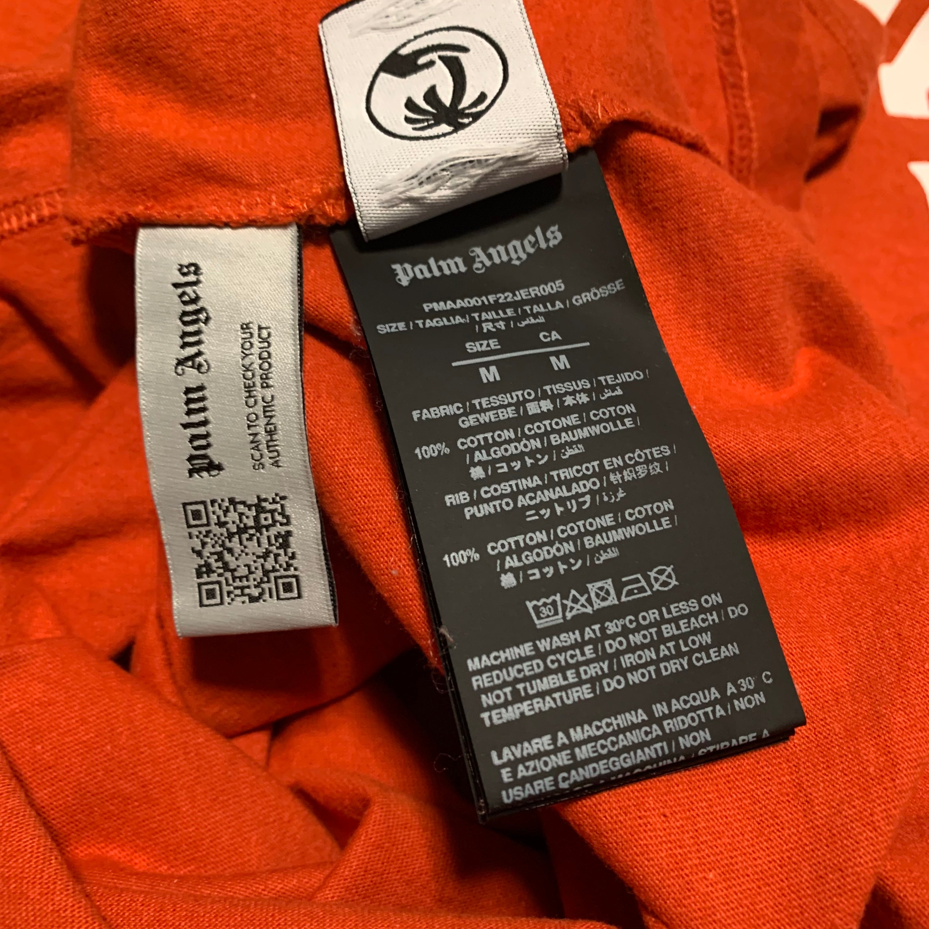 Palm Angels Medium Orange Kill The Bear Tee