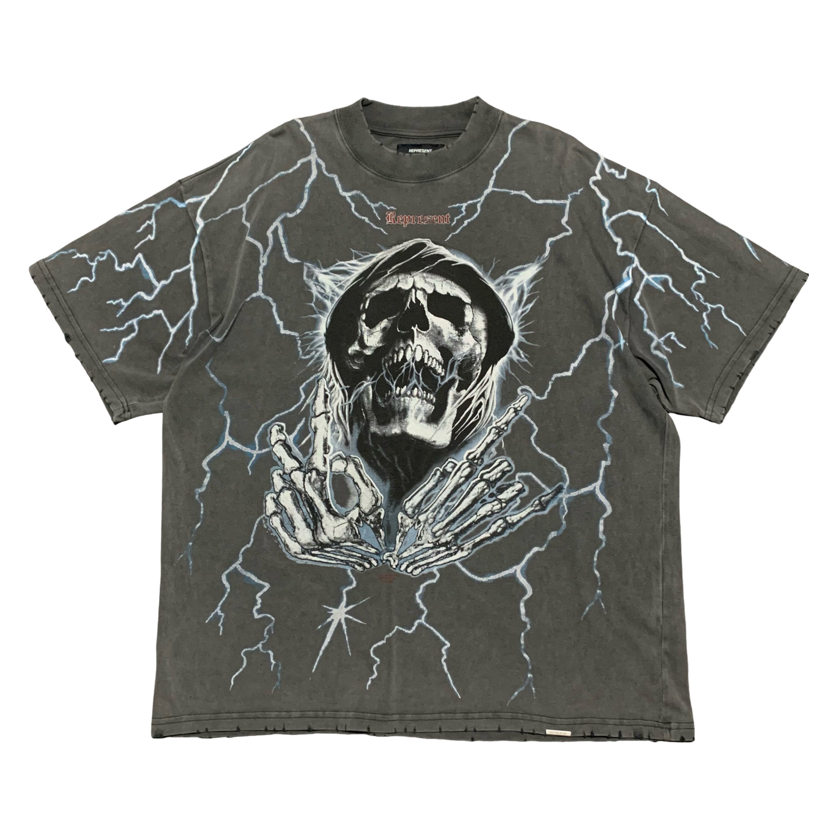 Represent Large Louder Than Hell Vintage Grey Tee