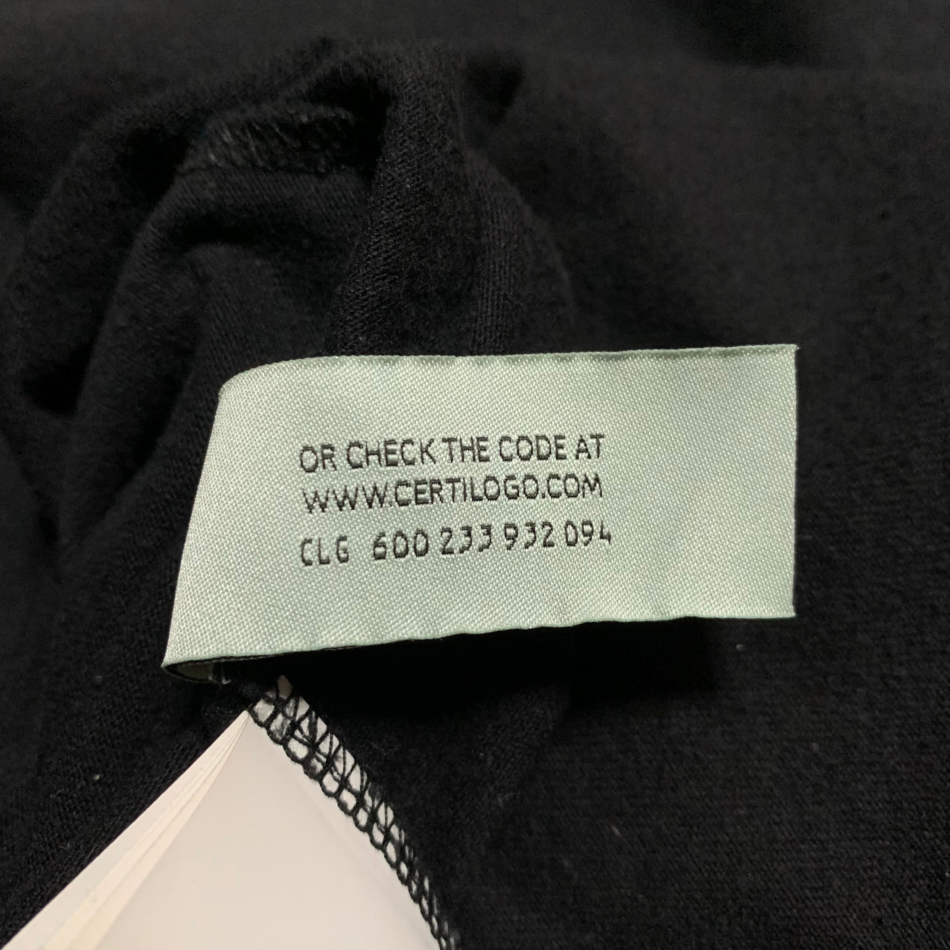 Off White Large Marker Arrows Black Tee Virgil Abloh Blue Graphic