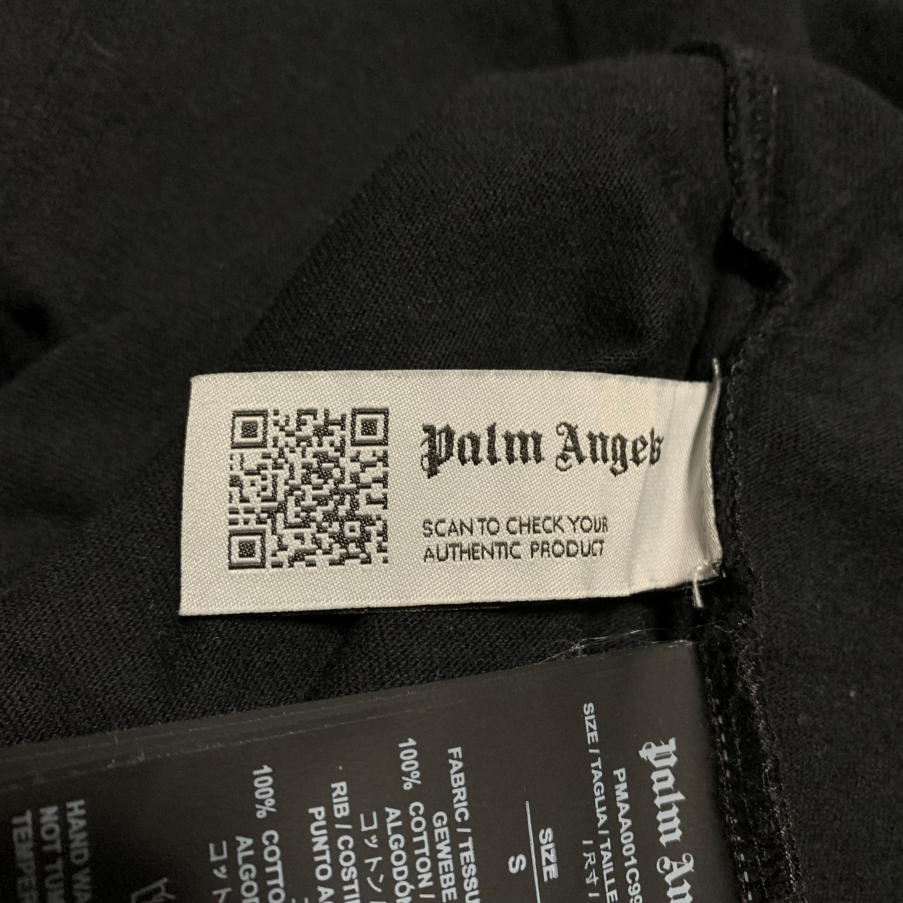 Palm Angels Small Sprayed Milano Black Tee