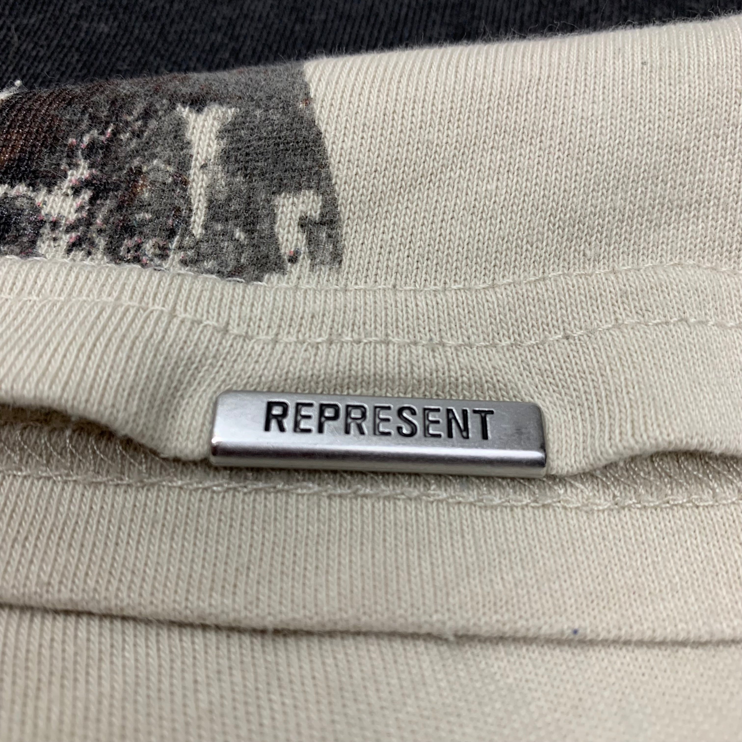 Represent XL Tee Thoroughbred Dog Vintage White T-Shirt