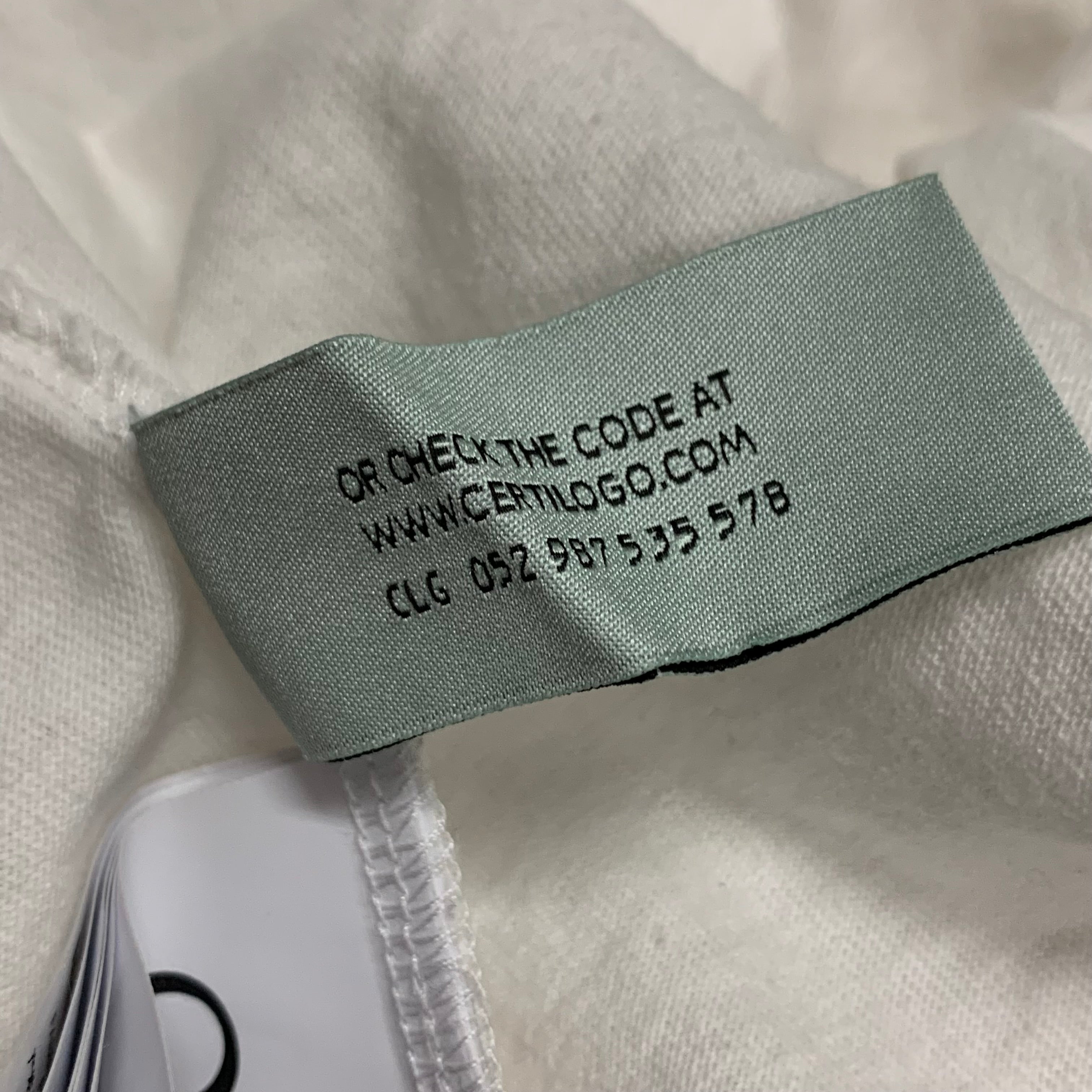 Off White Small Tee Blue Marker Arrows White T-Shirt Virgil Abloh