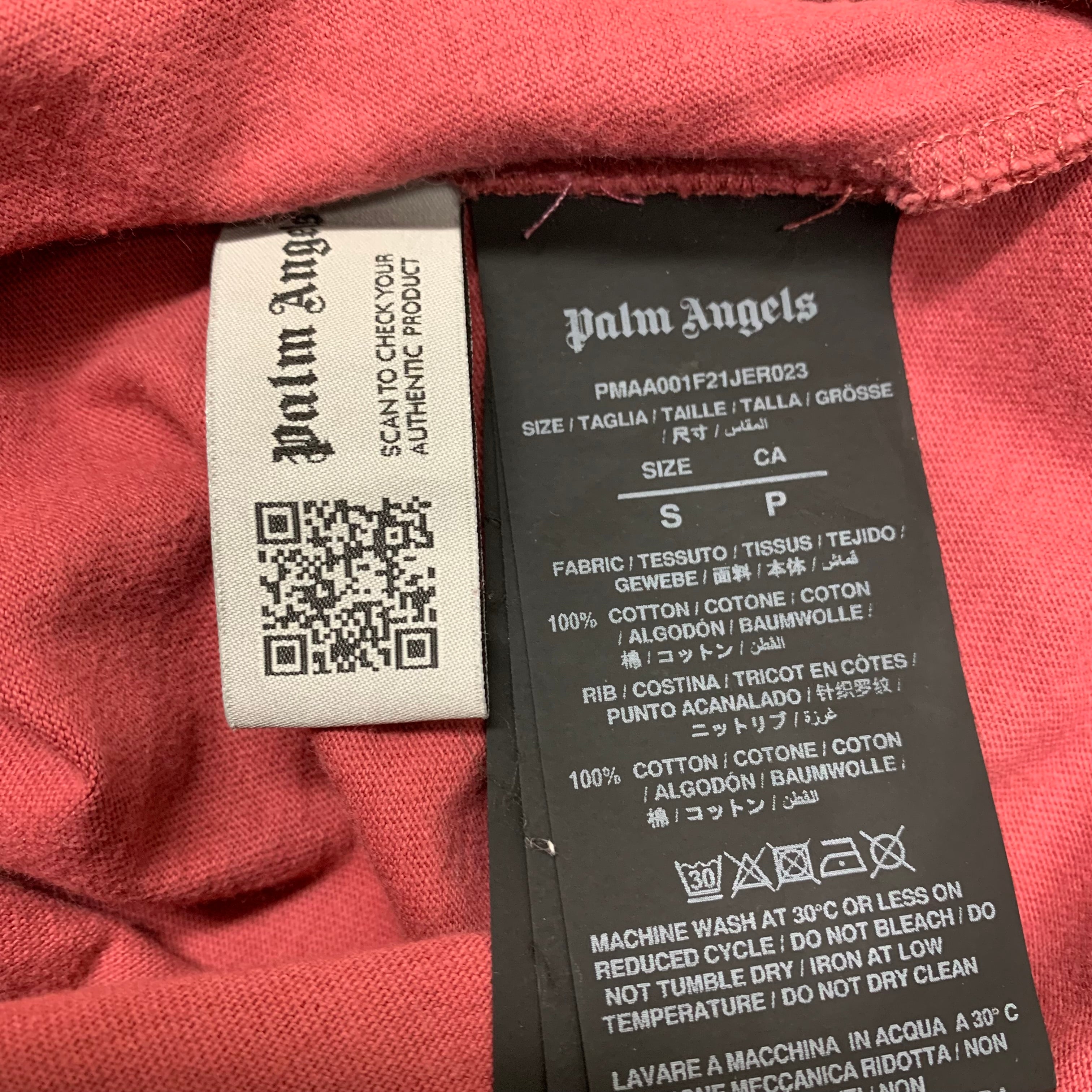 Palm Angels Small Tee Bear Classic Pink T-Shirt