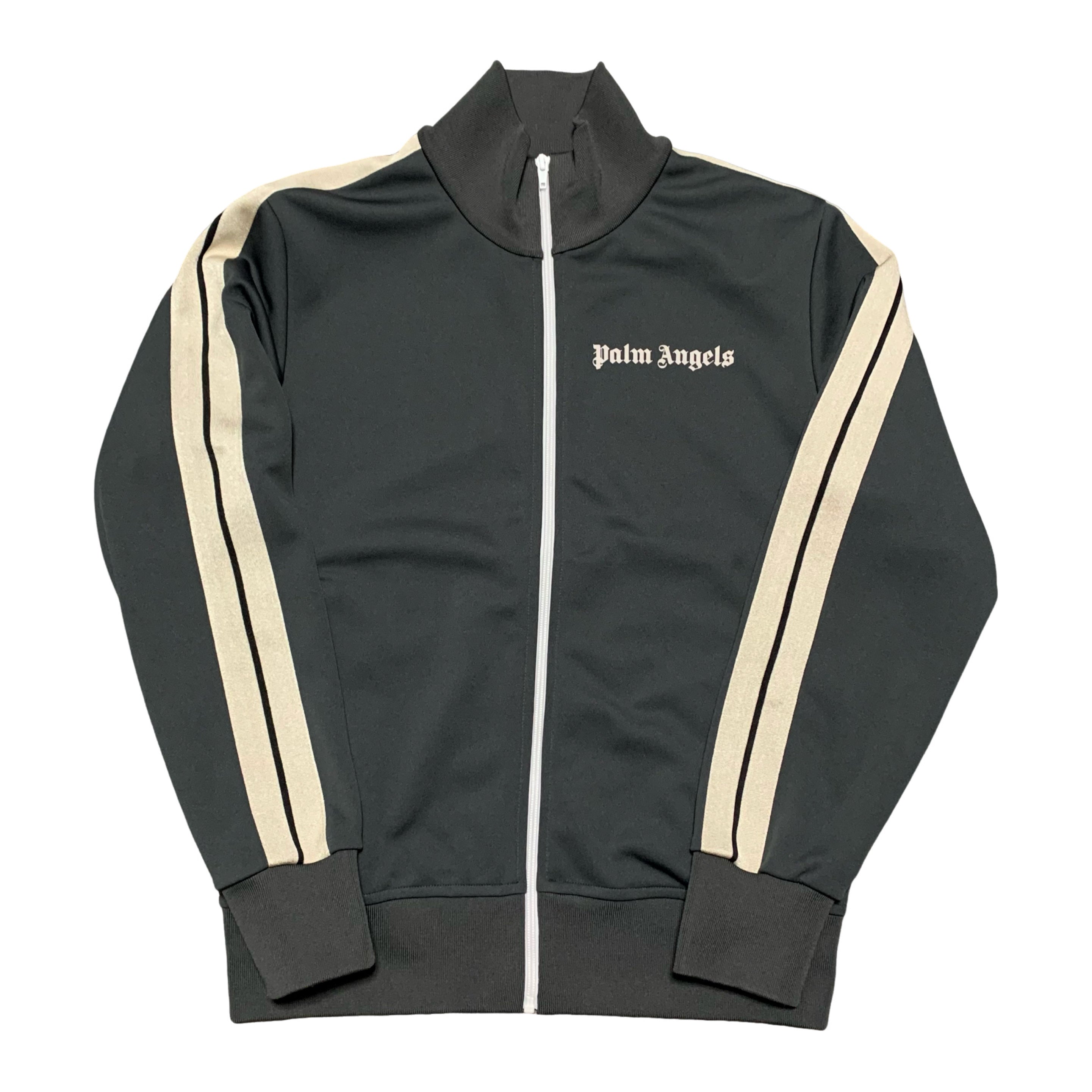 Palm Angels Medium Classic Track Jacket Zip Dark Grey
