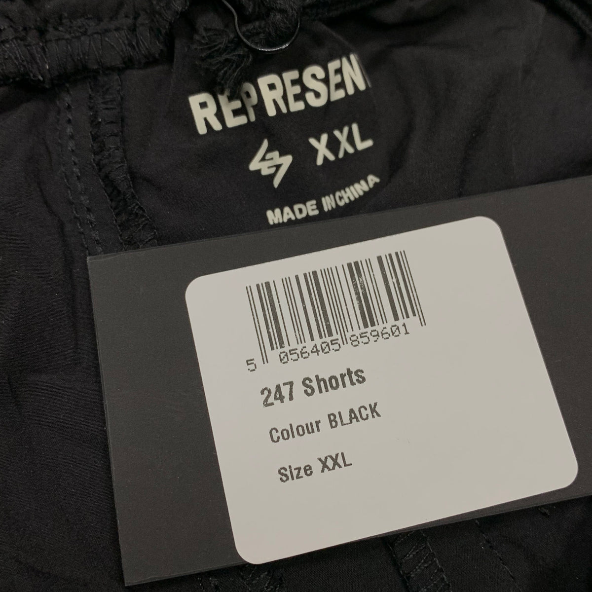 Represent XXL Shorts 247 Black Track Pants Bottoms