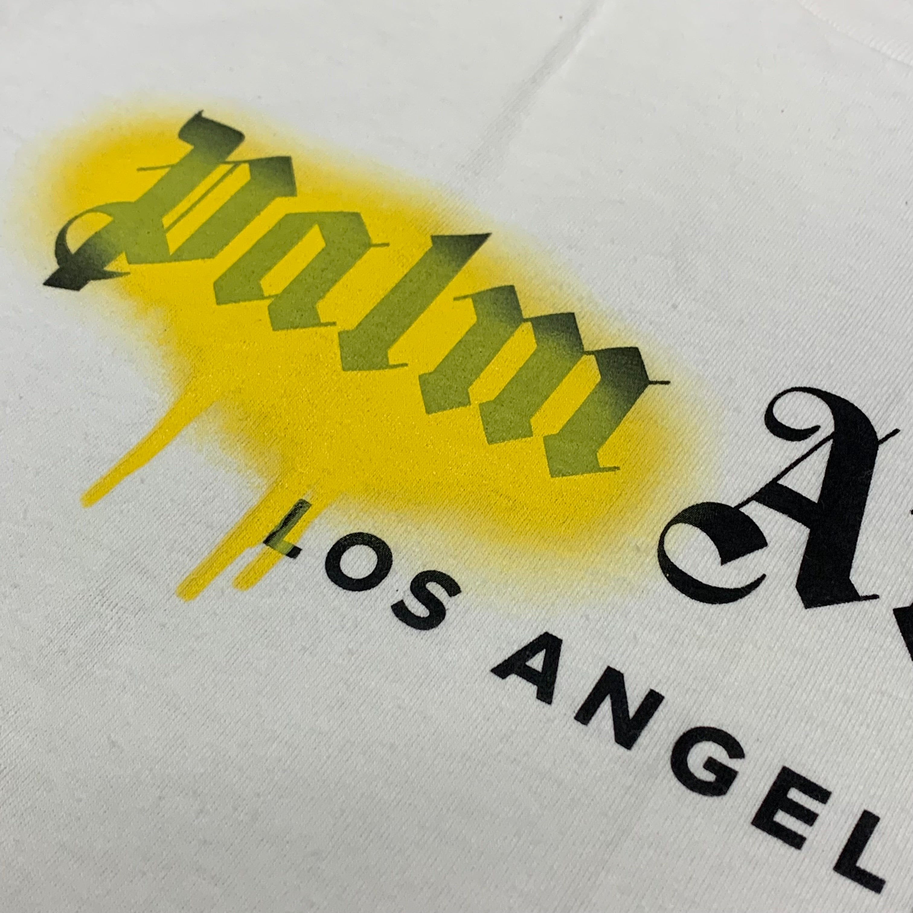 Palm Angels Medium Tee Los Angels Graffiti White T-Shirt