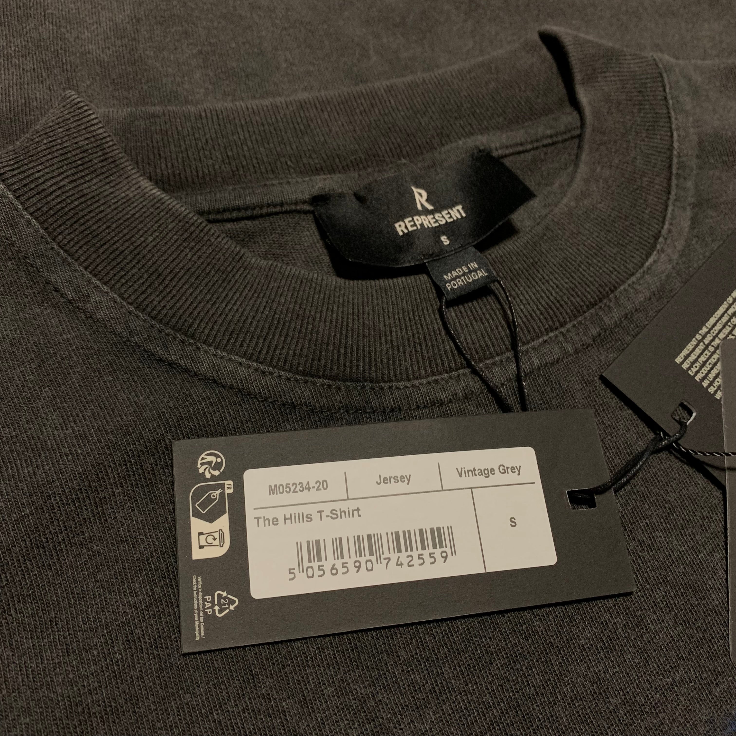 Represent Small The Hills Vintage Grey Tee