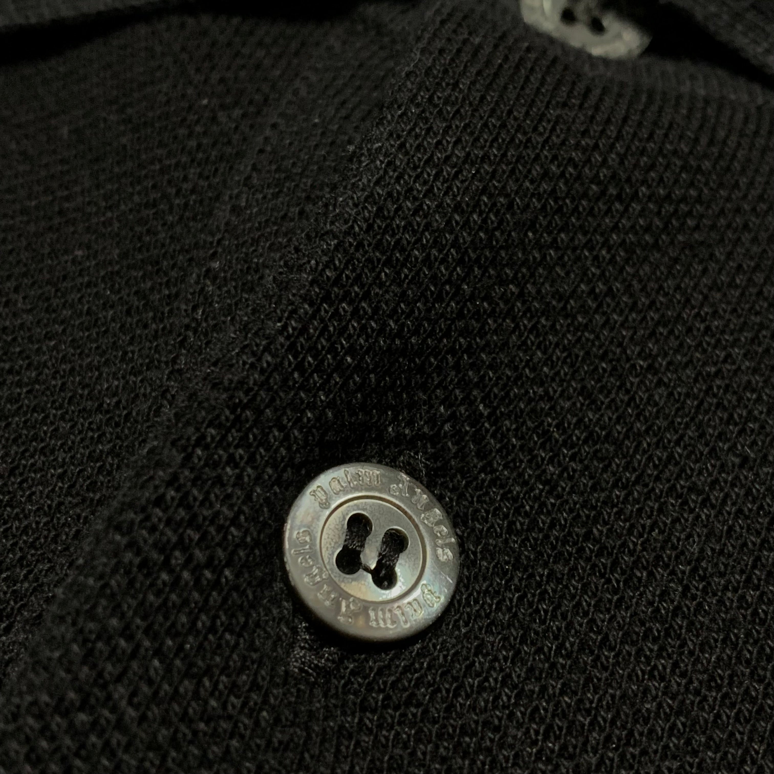 Palm Angels Small Polo Shirt Classic Black Top