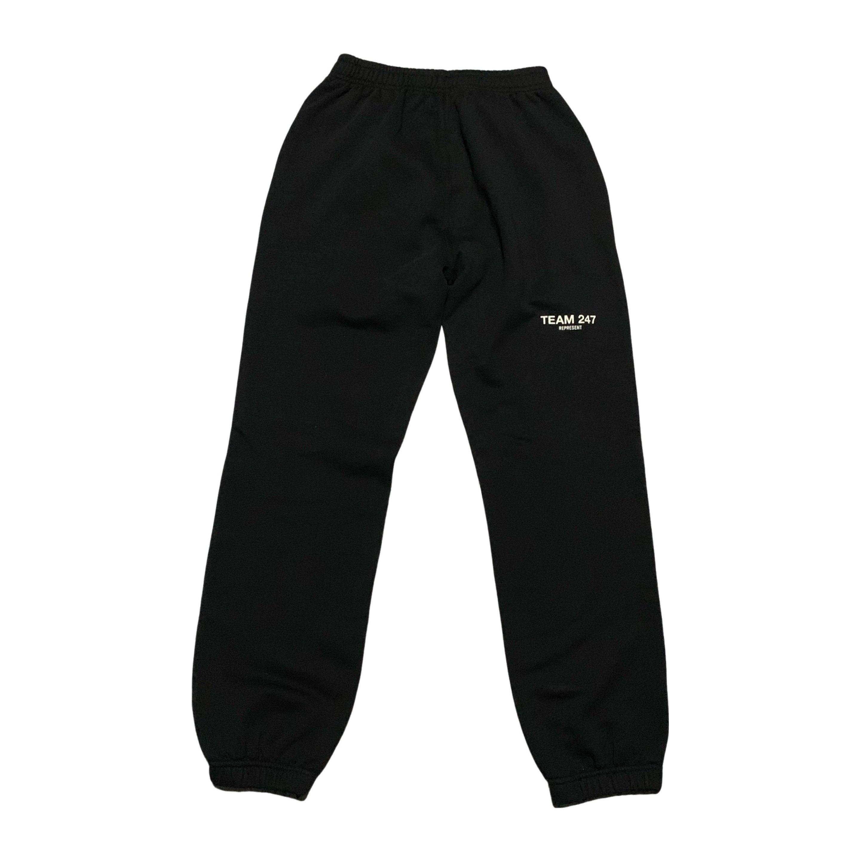 Represent XS Team 247 Black Jogger Bottoms