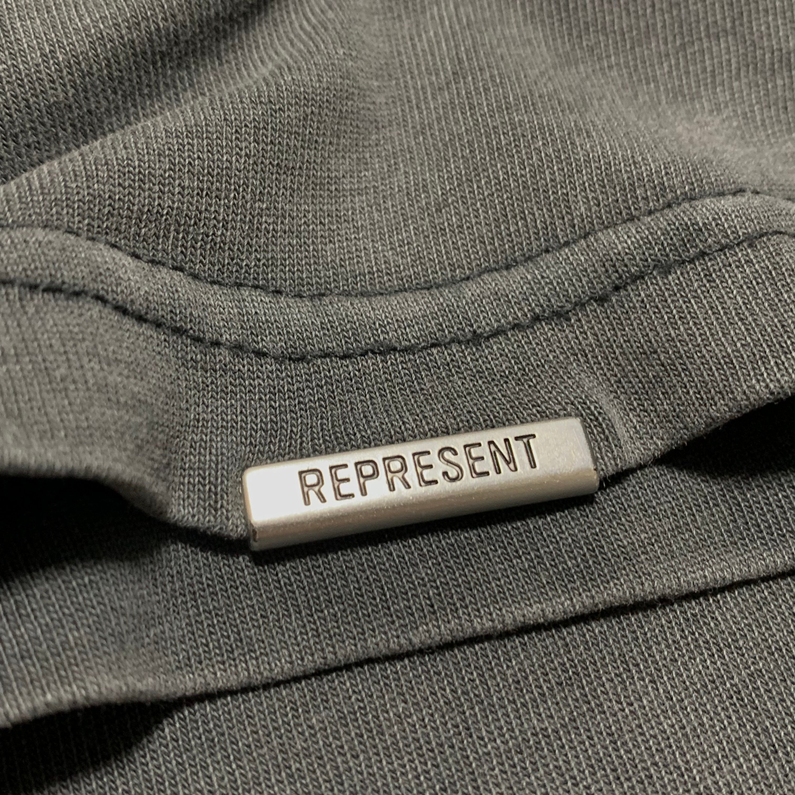 Represent Small Owners Club Vintage Grey Tee Pink