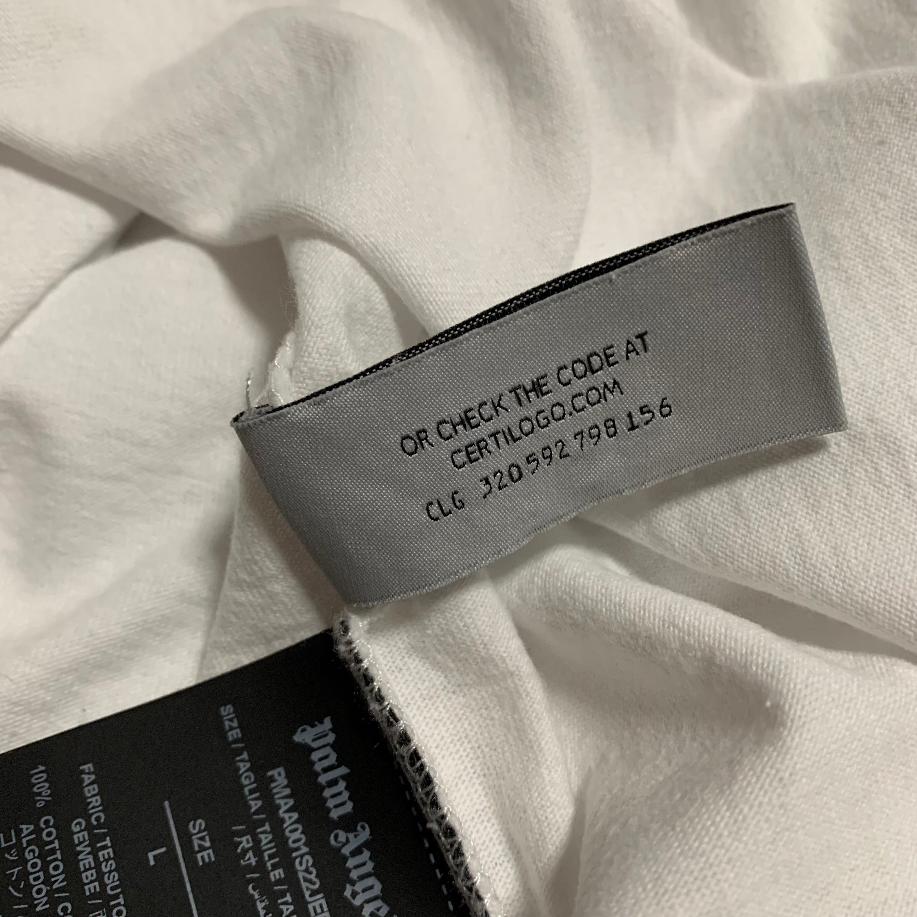 Palm Angels Large Sun Of Beach White Tee