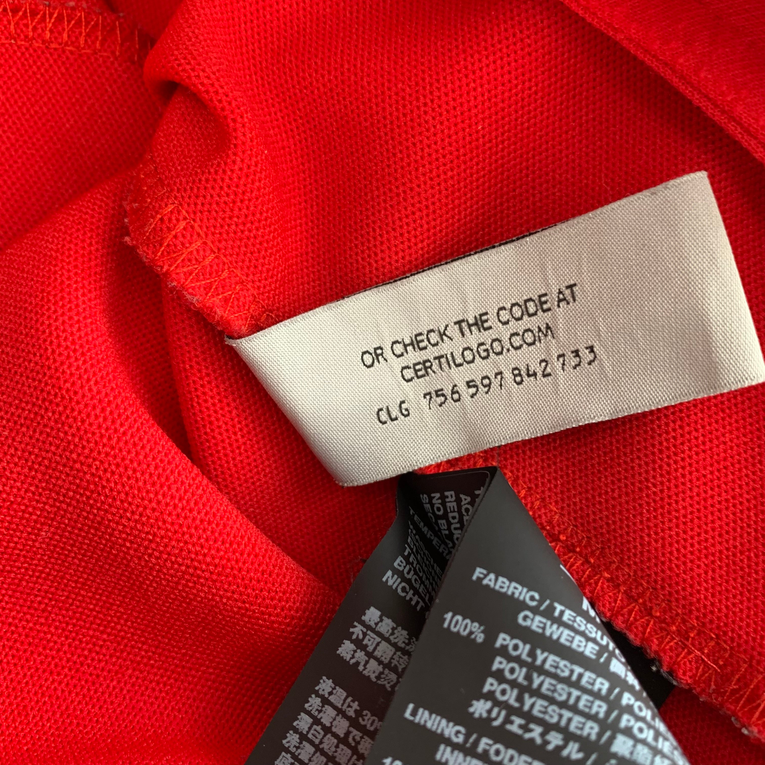 Palm Angels Medium Jacket Red Classic Track Top