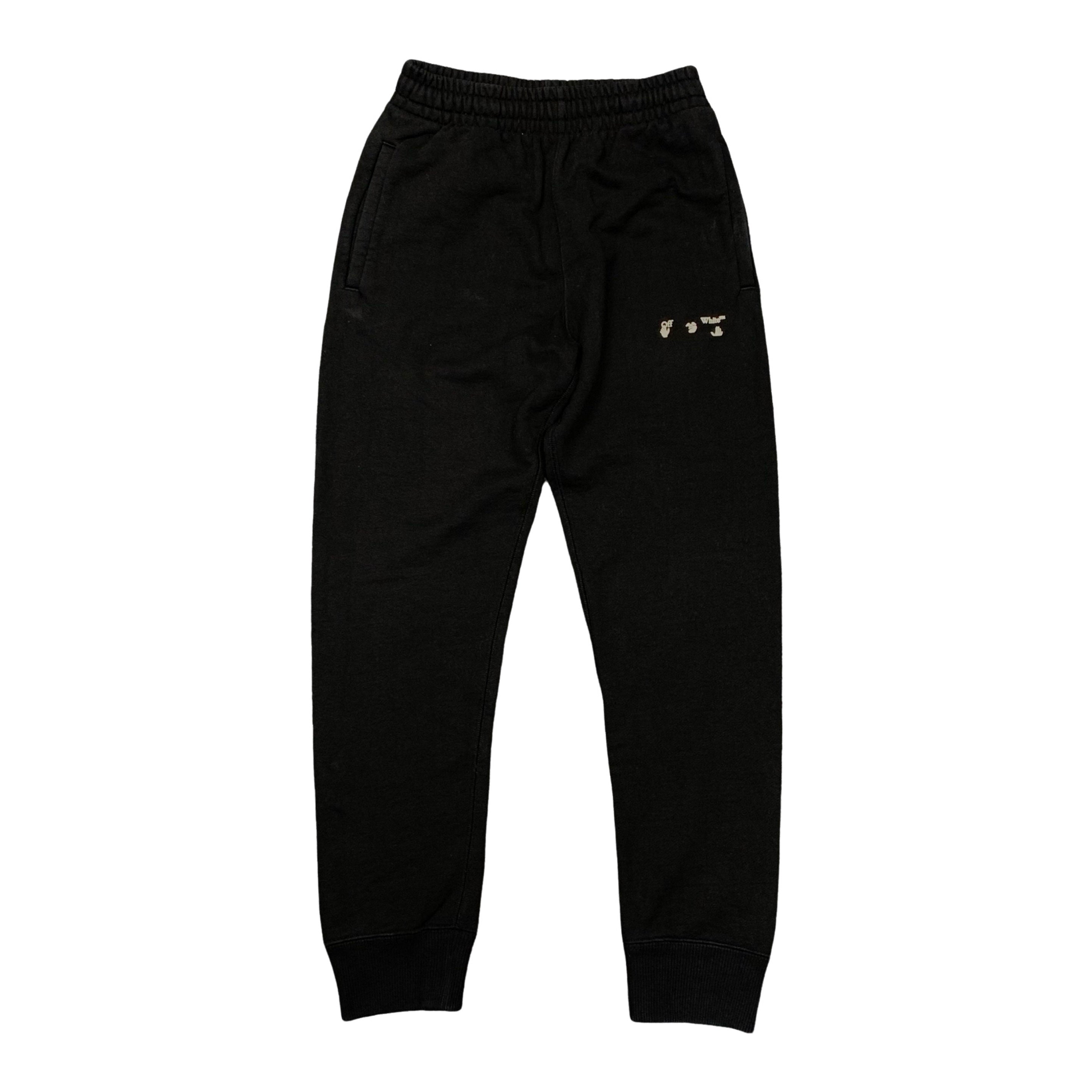 Off White Small Jogger Sweatpants Bottoms Black Pants Virgil Abloh