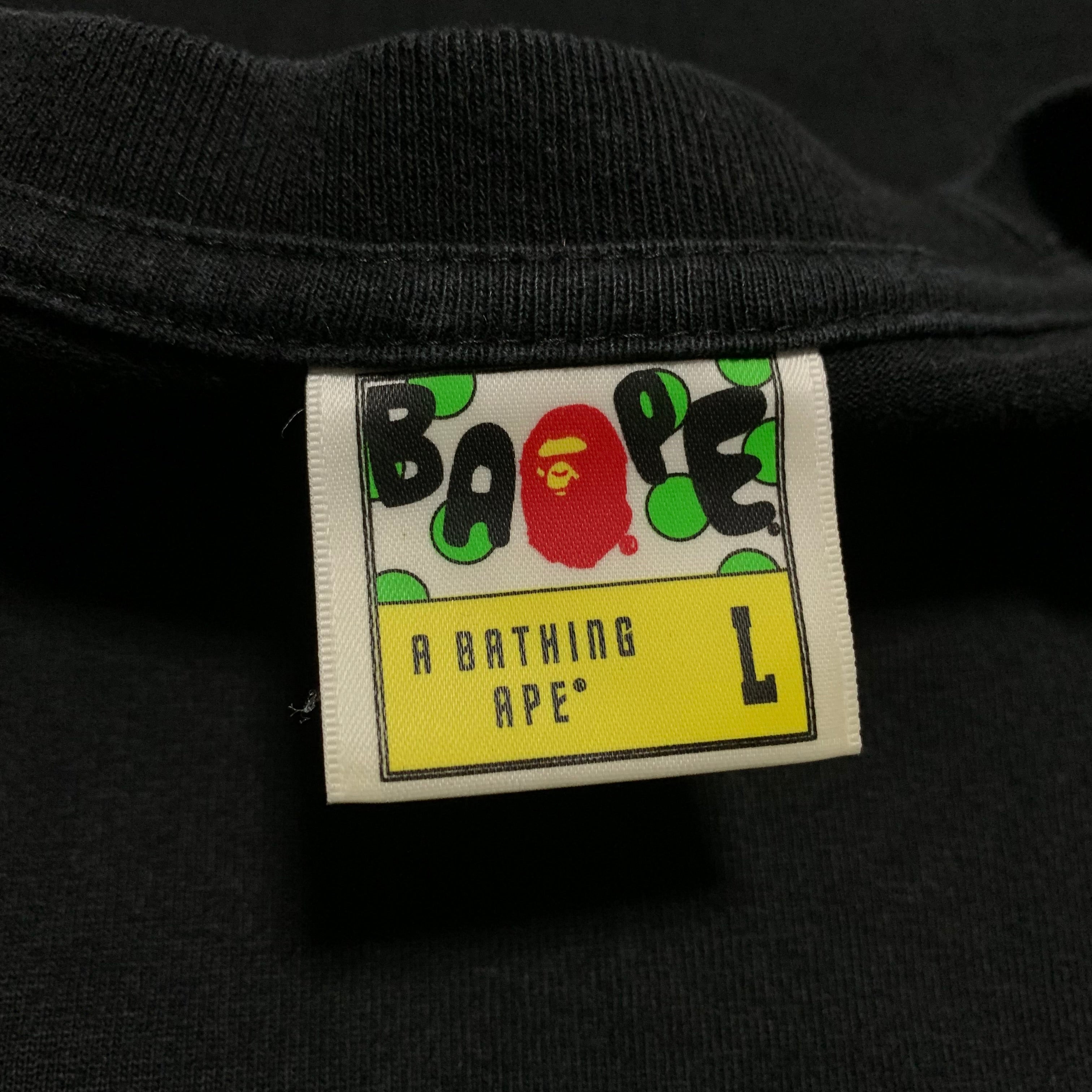 Bape Large Baby Milo Frankenstein Black Tee A Bathing Ape Halloween