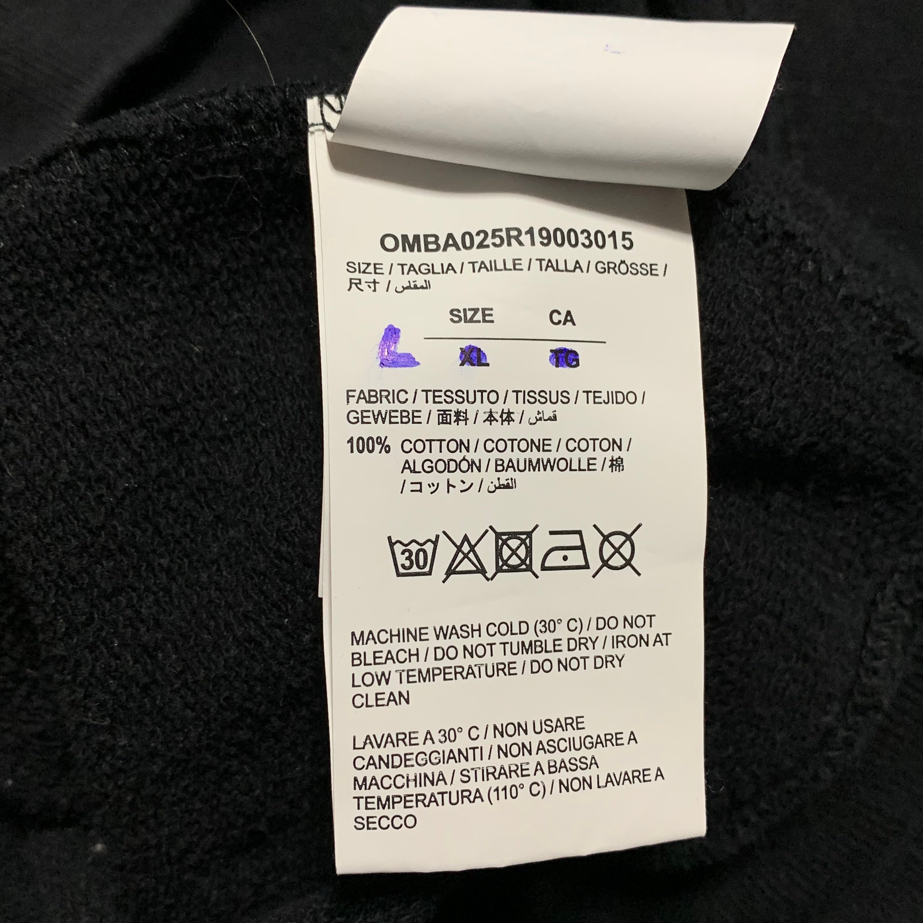 Off White Large Impressionism Arrows Black Sweatshirt Crewneck Virgil Abloh
