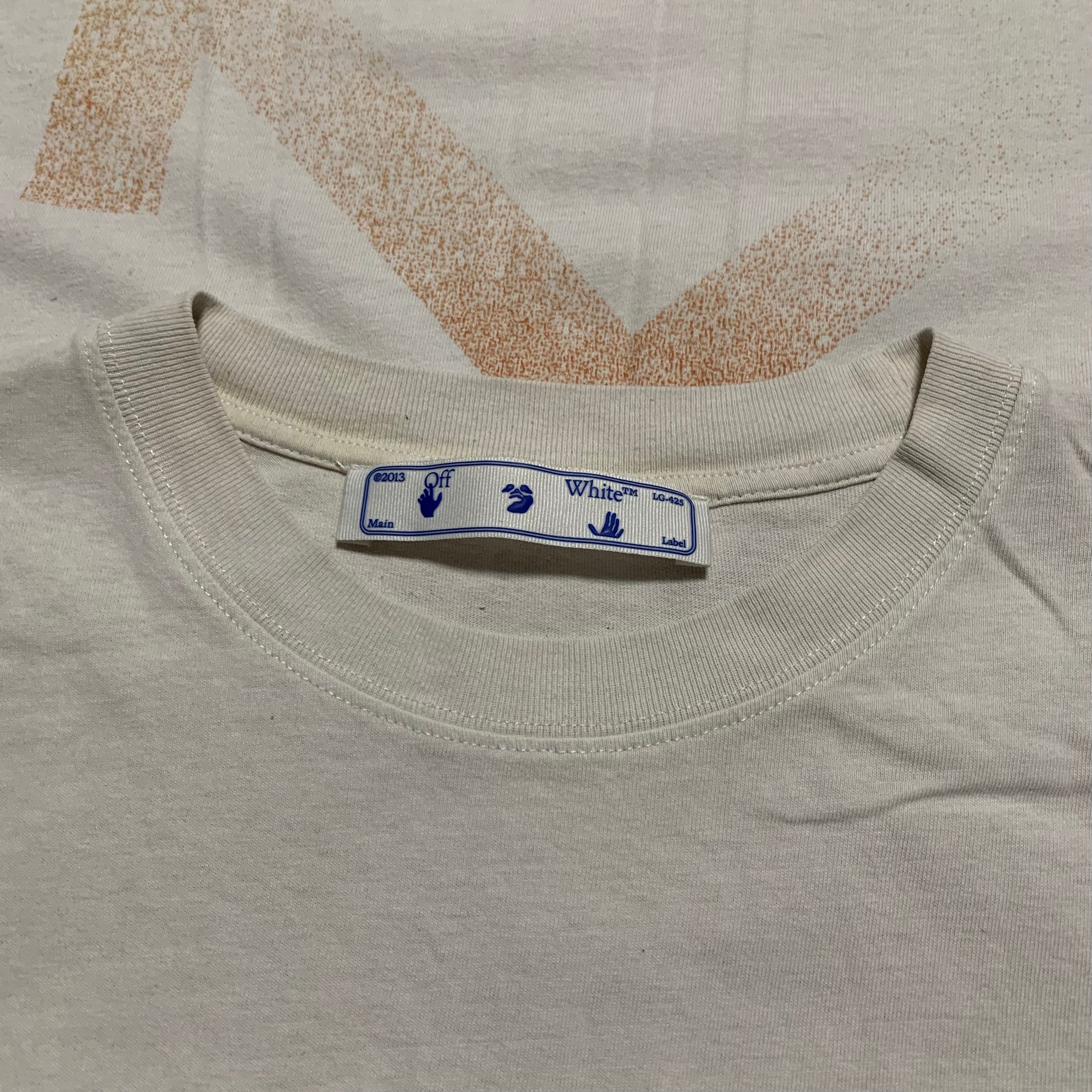 Off White Medium Arrows Degrade White Tee Virgil Abloh