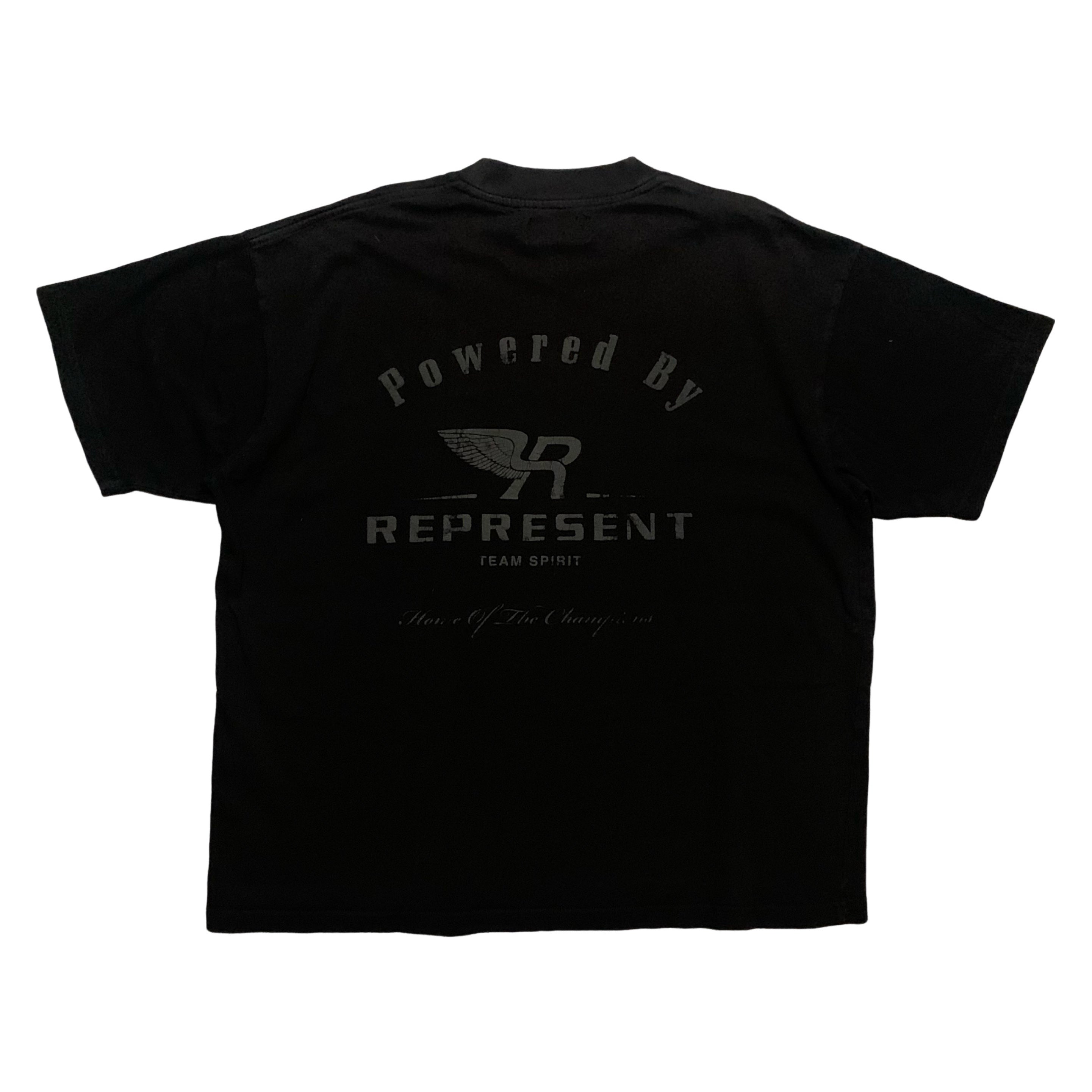 Represent Large Team Spirit Jet Black Tee