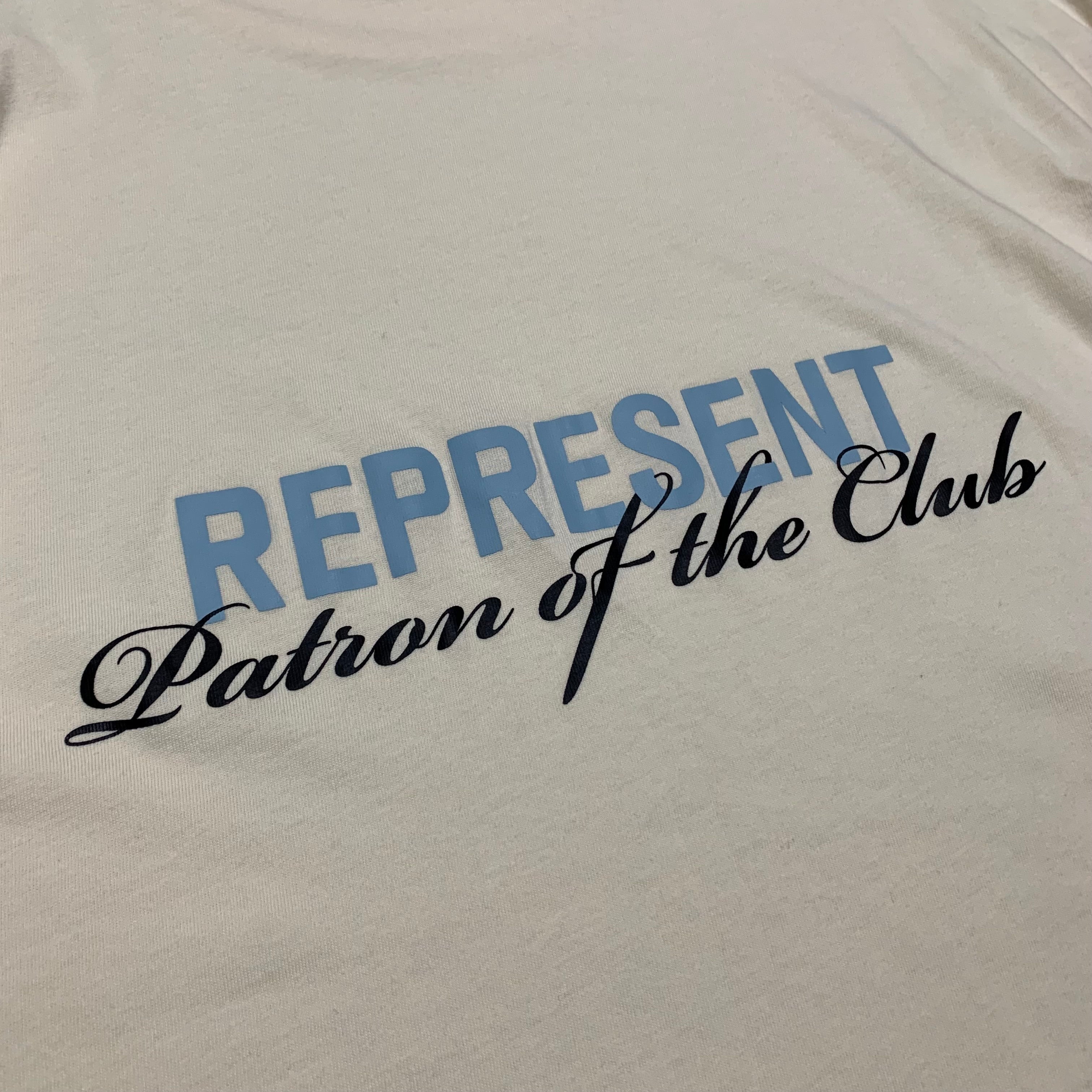 Palm Angels Medium Patron Of The Club Buttercream White Tee