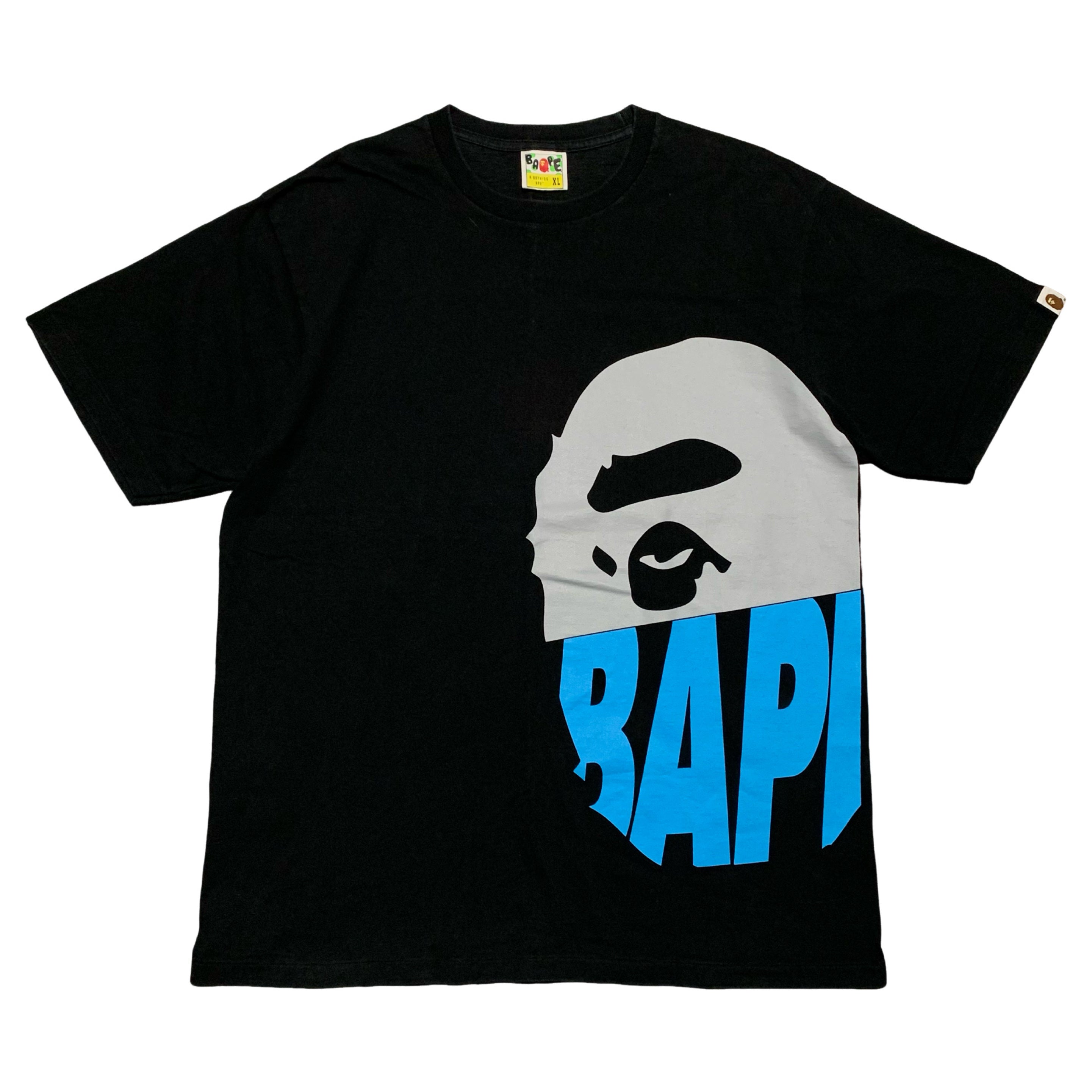 Bape XL Big Ape Head Black Tee A Bathing Ape