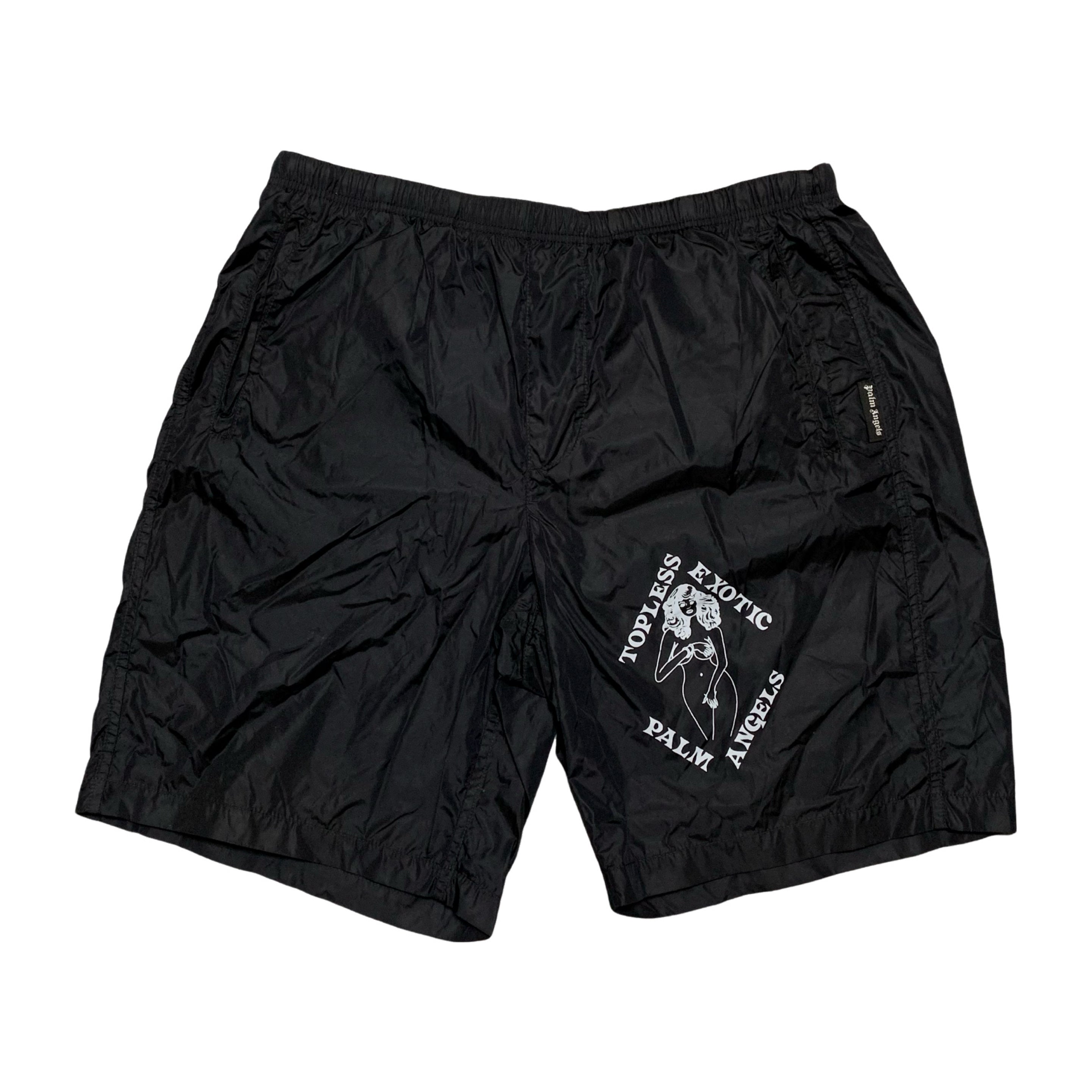 Palm Angels XS Swim Shorts Exotic Club Black Shorts