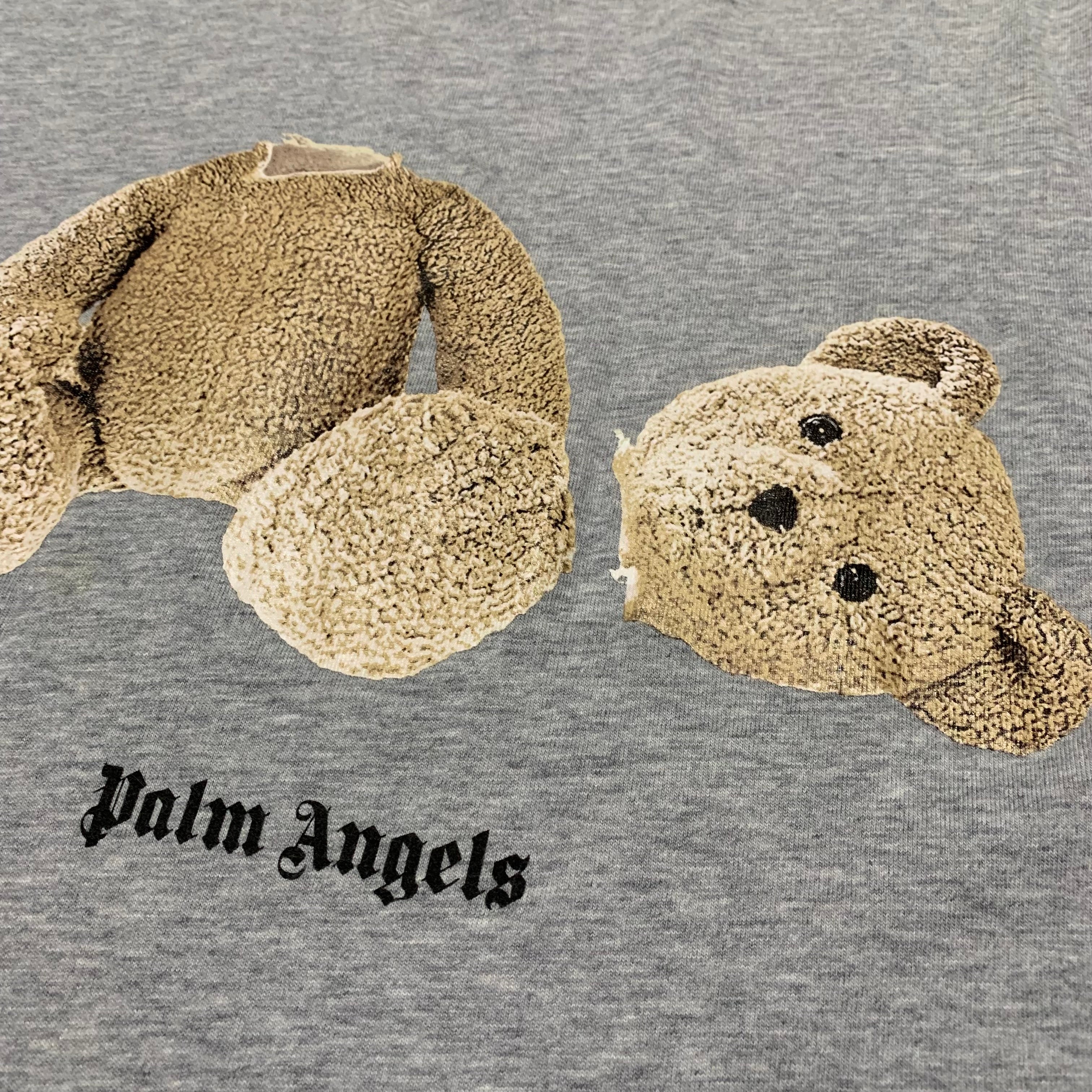 Palm Angels Medium Bear Classic Grey Tee