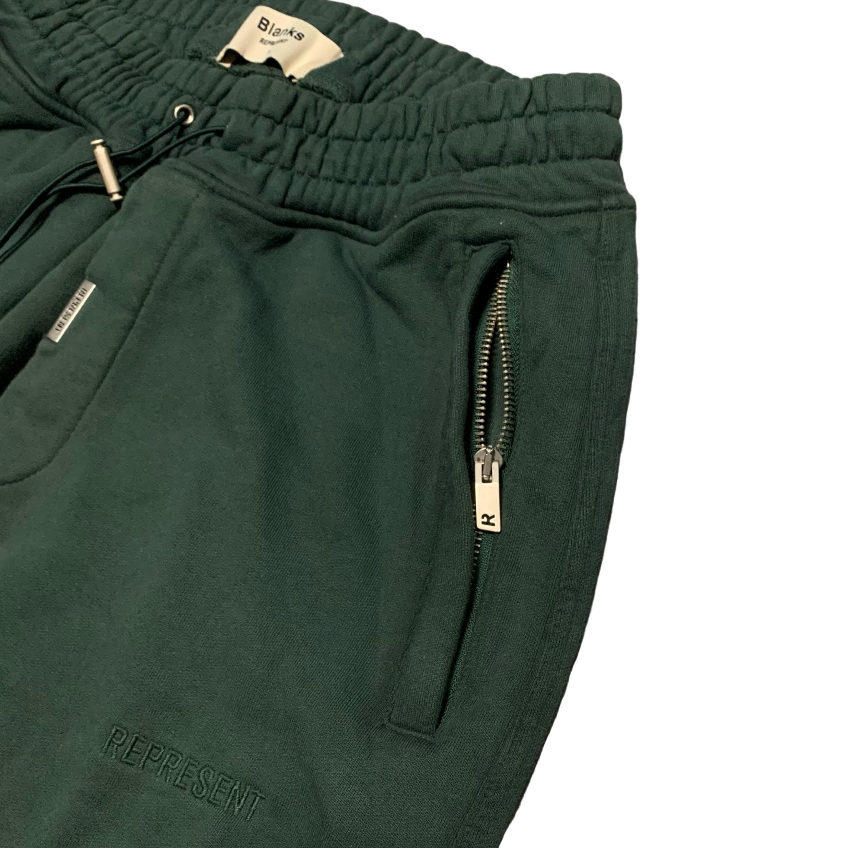 Represent Small Blanks Jogger Sweatpants Bottoms Green