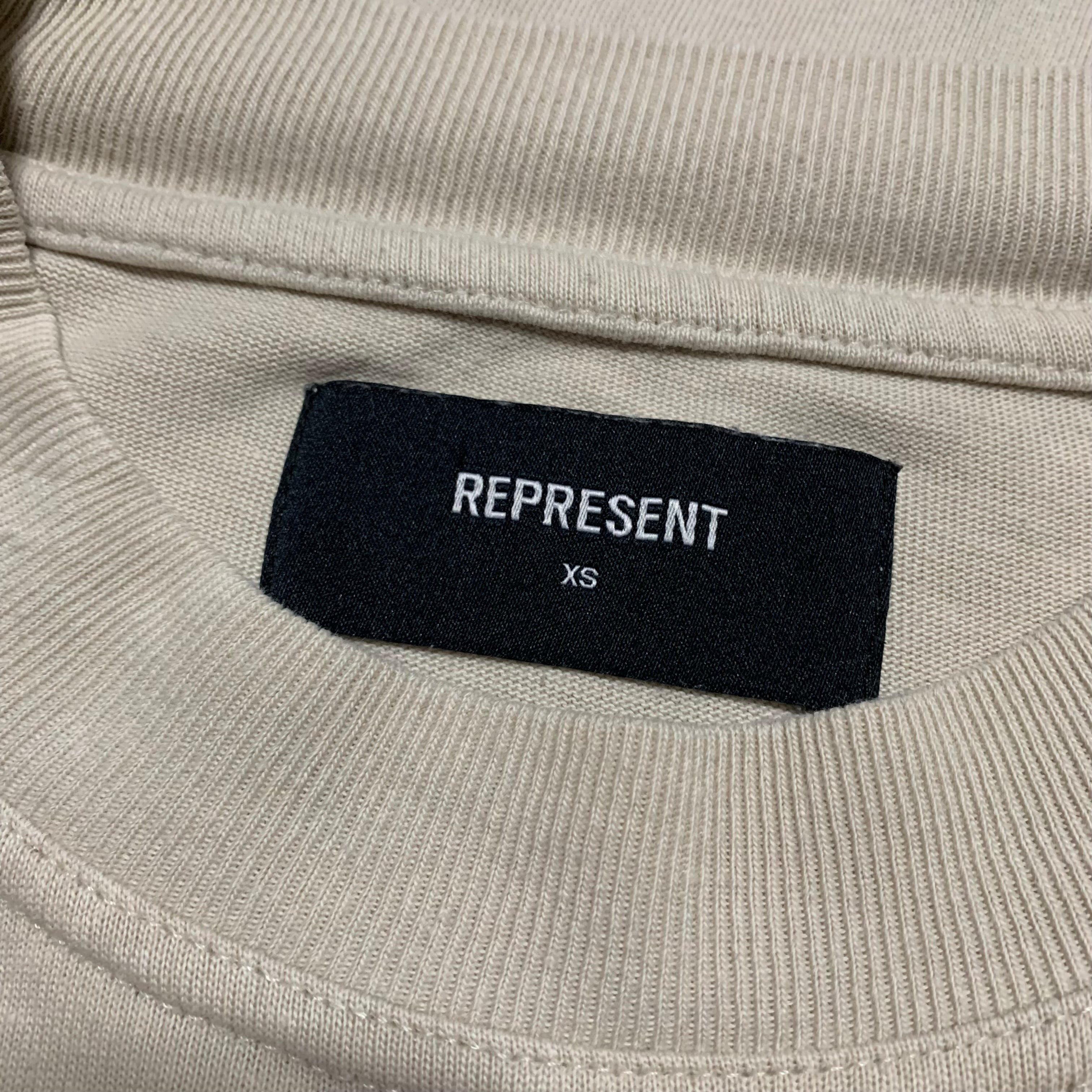 Represent XS As Good As Dead Vintage White Tee