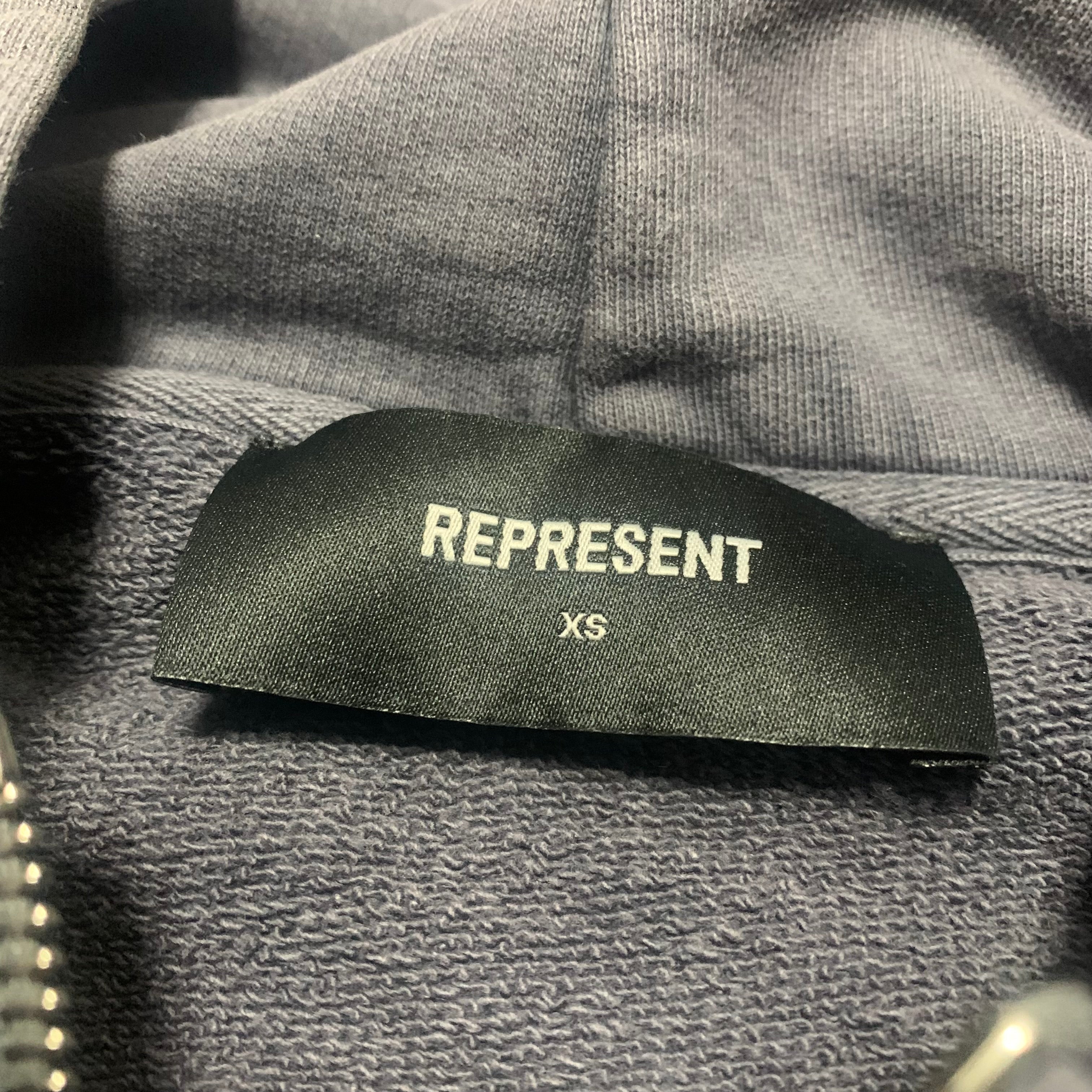 Represent XS Fall From Olympus Zip Hoodie Storm Grey