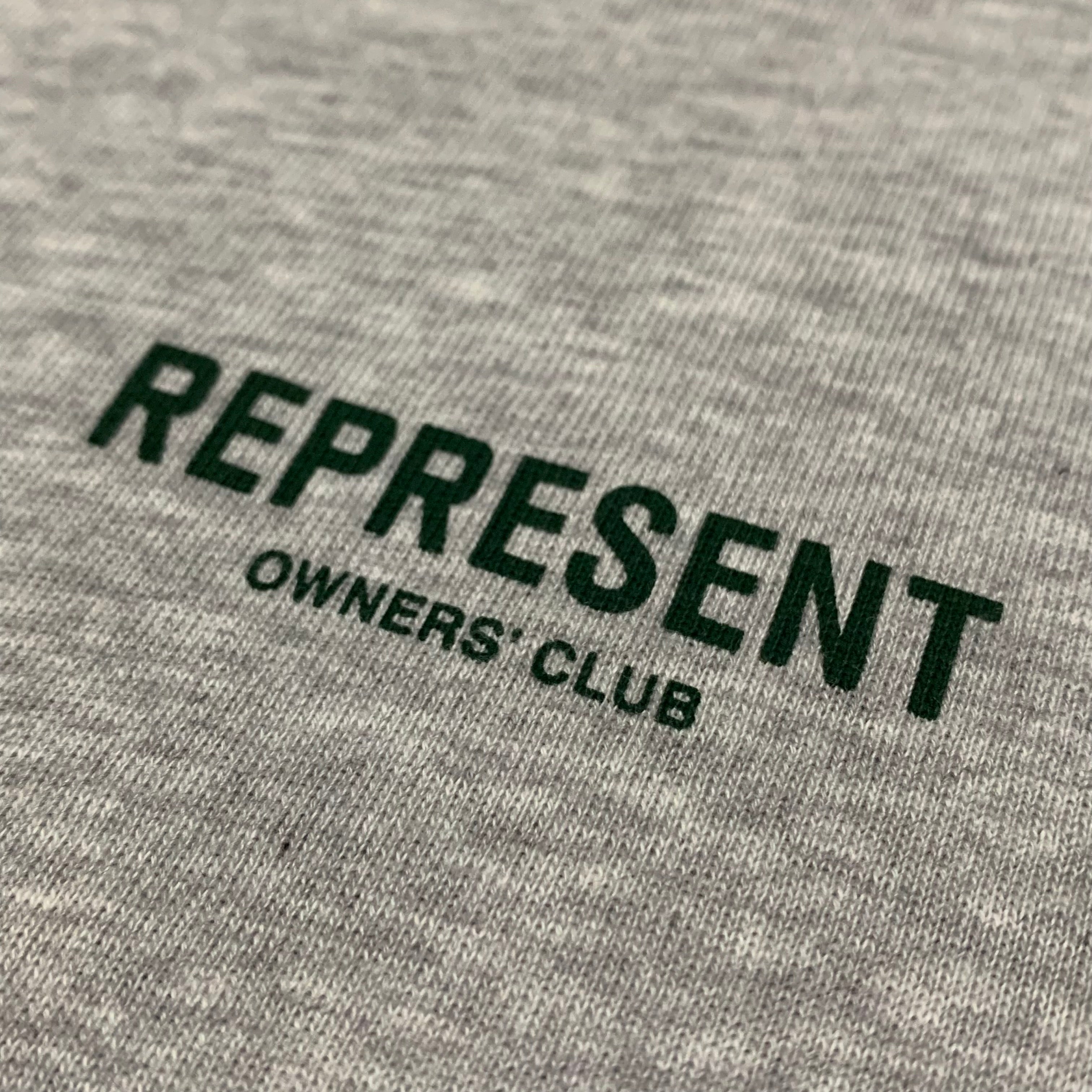 Represent XS Owners Club Grey Tee Green Graphic