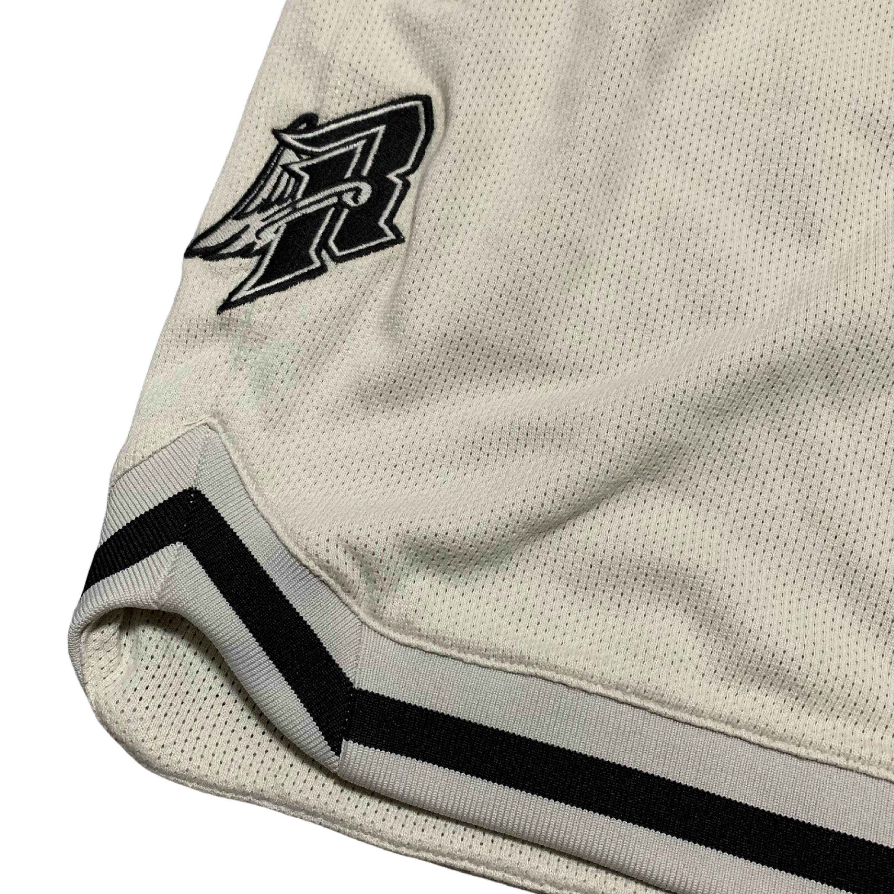 Represent Small Shorts Basketball Mesh Vintage White Shorts