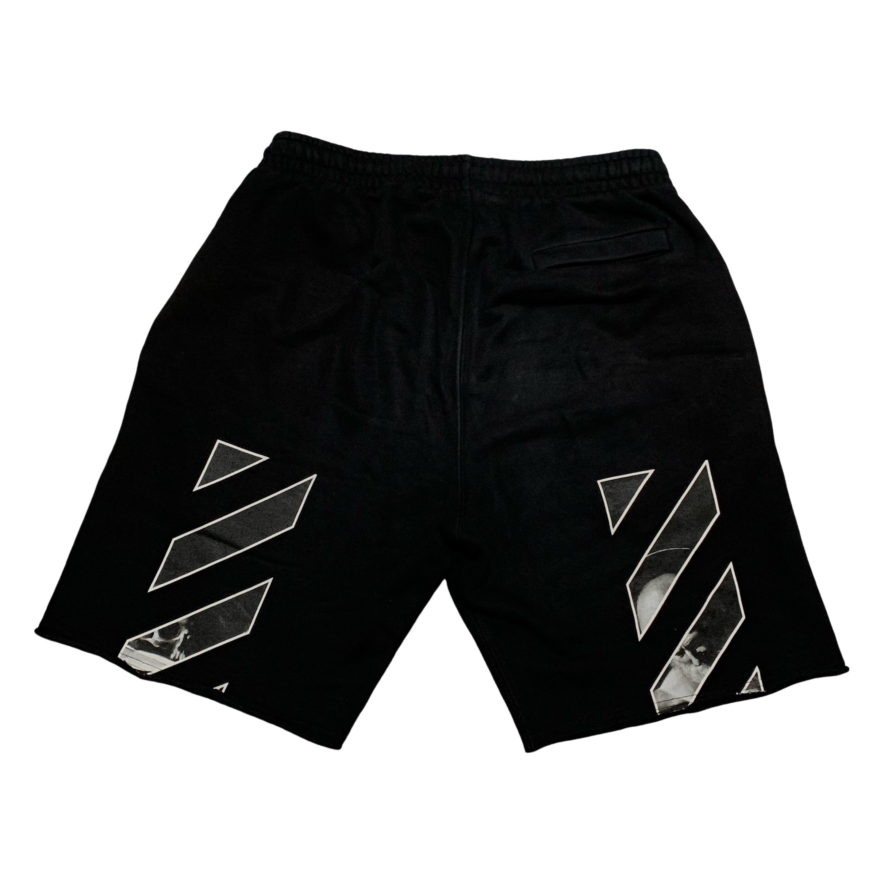 Off White Medium Shorts Diag Caravaggio Black Bottoms Virgil Abloh