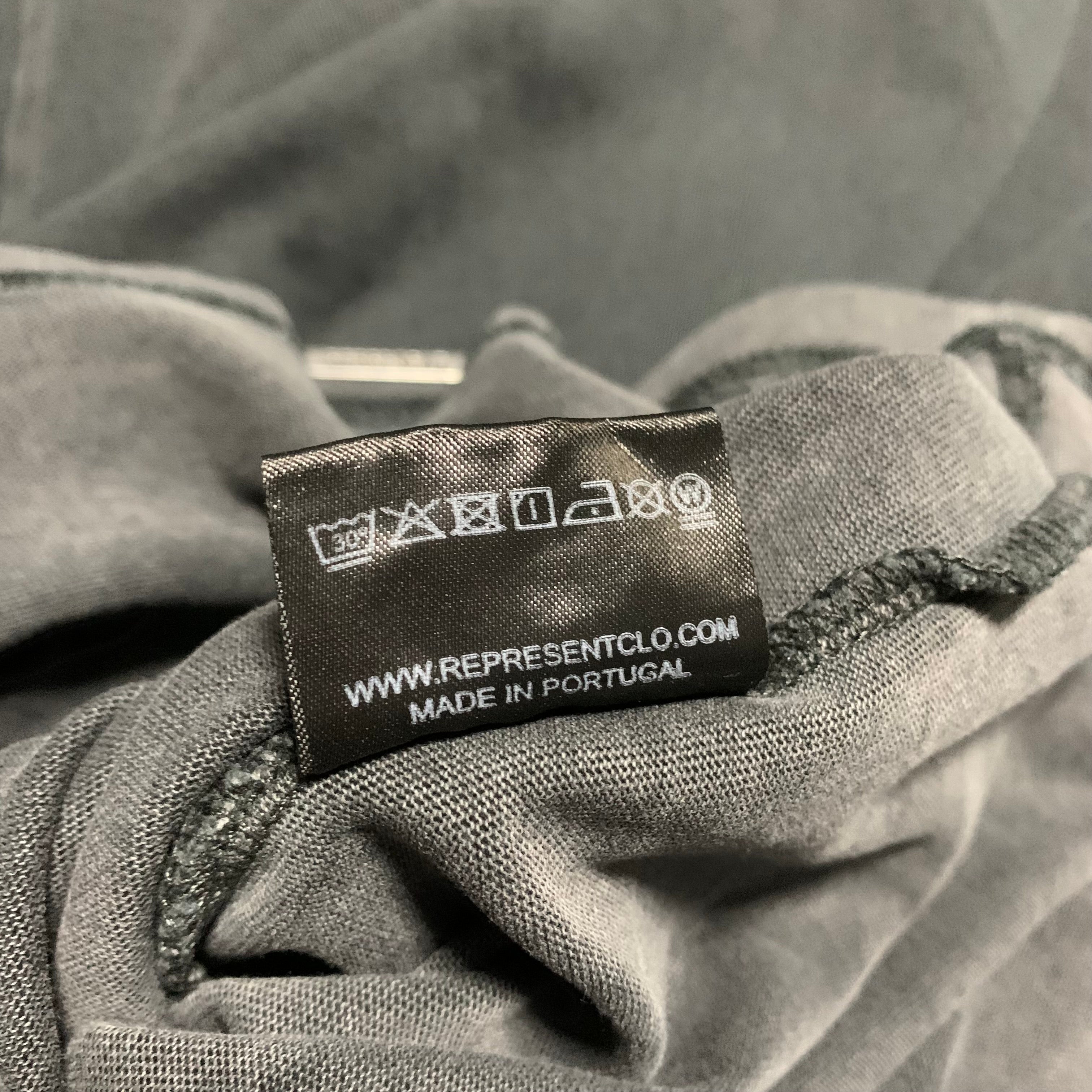 Represent Small Bad To The Bone Vintage Black Tee